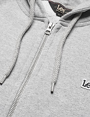 Lee Jeans - BASIC ZIP THROUGH HO - kapuutsiga dressipluusid - grey mele - 6