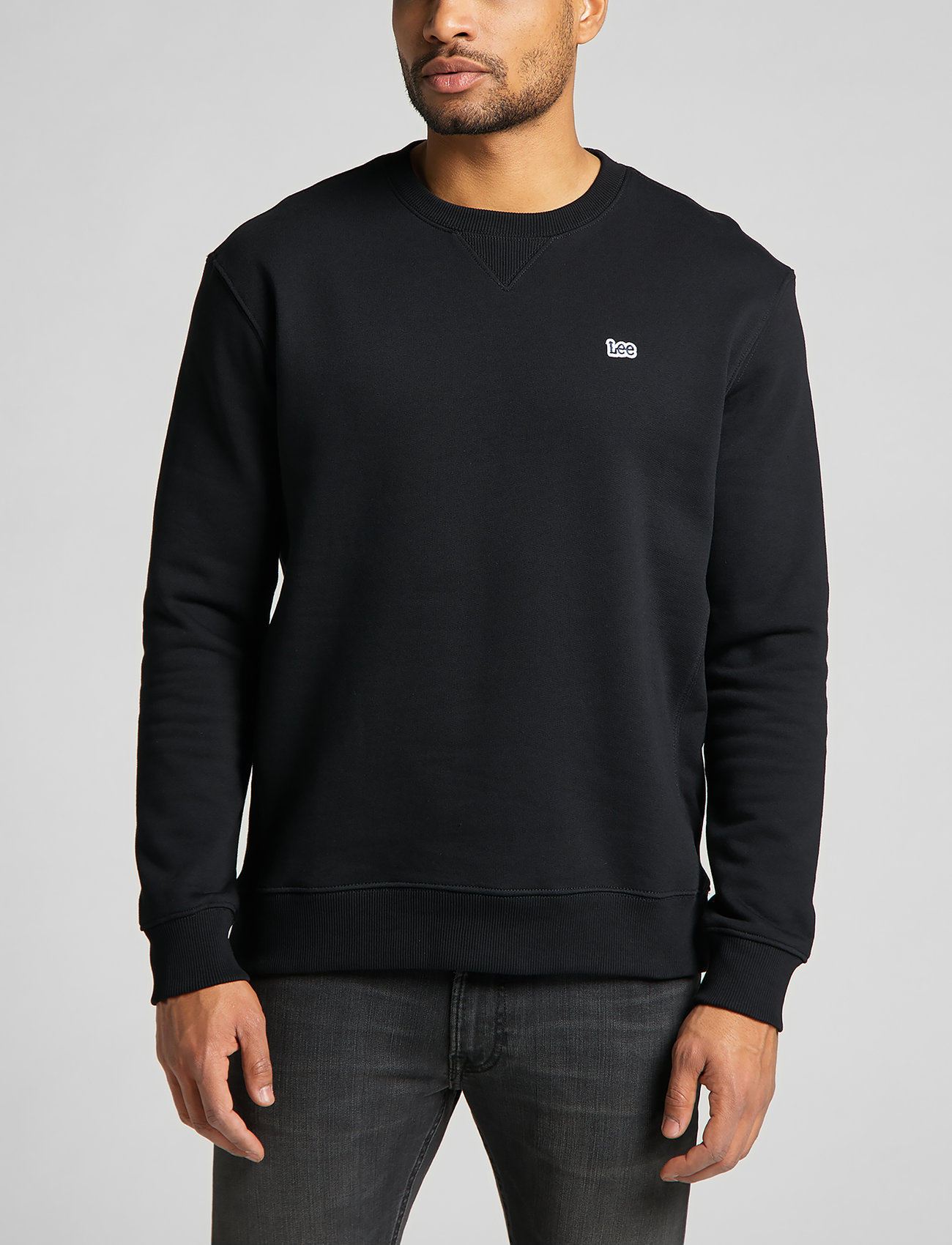 Lee Jeans - PLAIN CREW SWS - sweatshirts - black - 0
