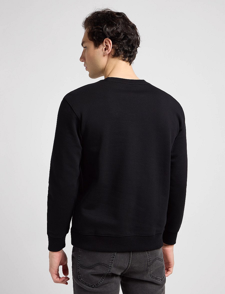 Lee Jeans - PLAIN CREW SWS - urlaubsfavoriten - black - 3