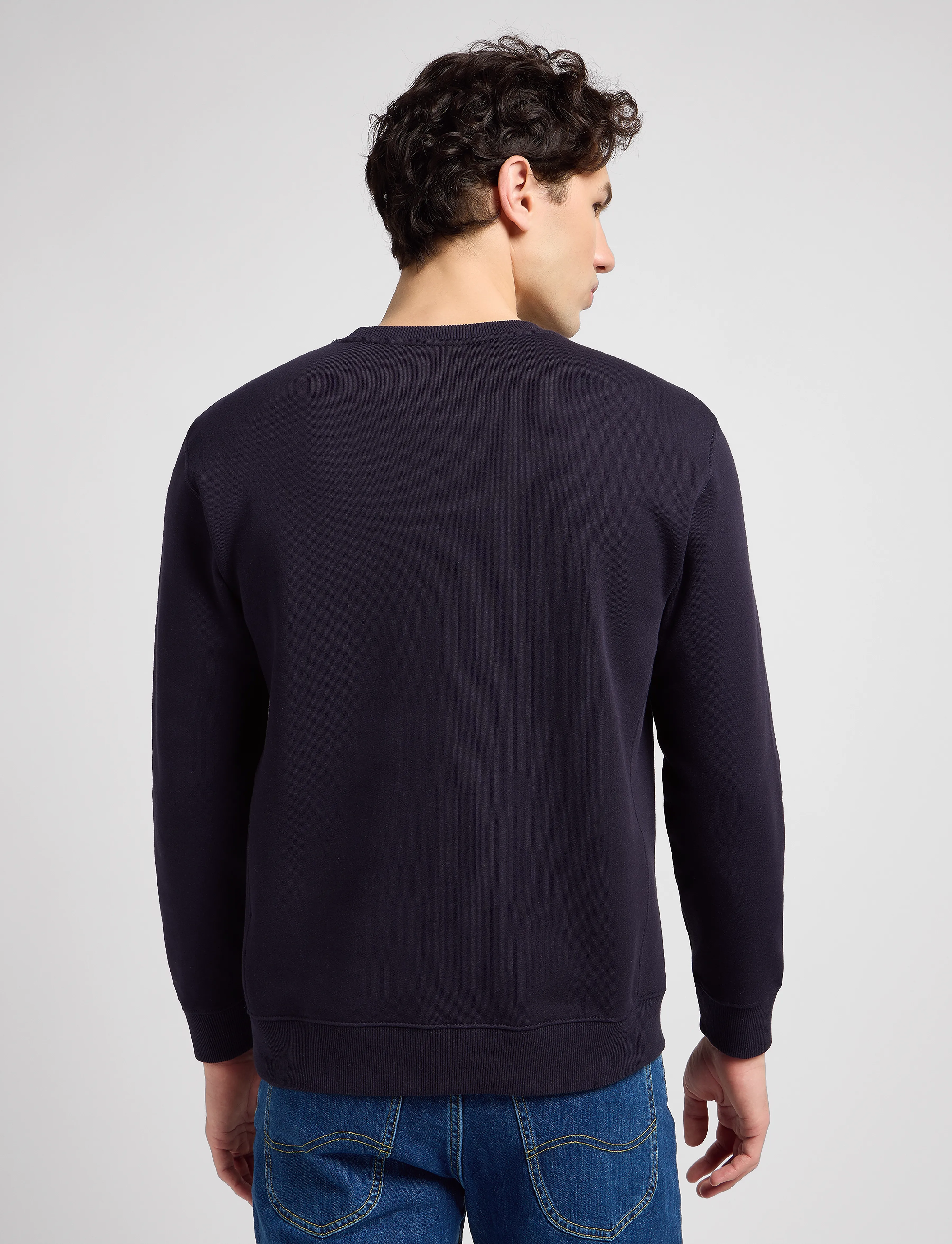 Lee Jeans - PLAIN CREW SWS - bluzy - midnight navy - 3