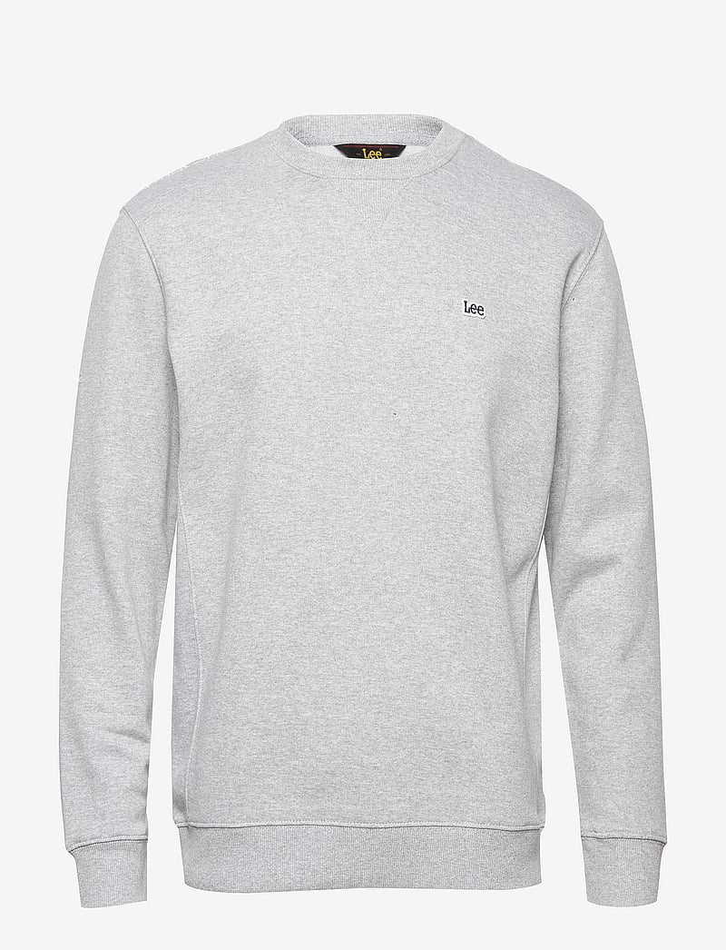 Lee Jeans - PLAIN CREW SWS - sweatshirts - grey mele - 1