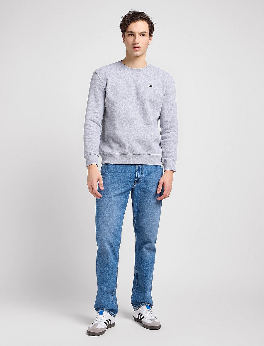 Lee Jeans - PLAIN CREW SWS - urlaubsfavoriten - grey mele - 4