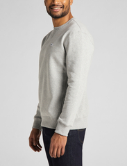 Lee Jeans - PLAIN CREW SWS - sportiska stila džemperi - grey mele - 4
