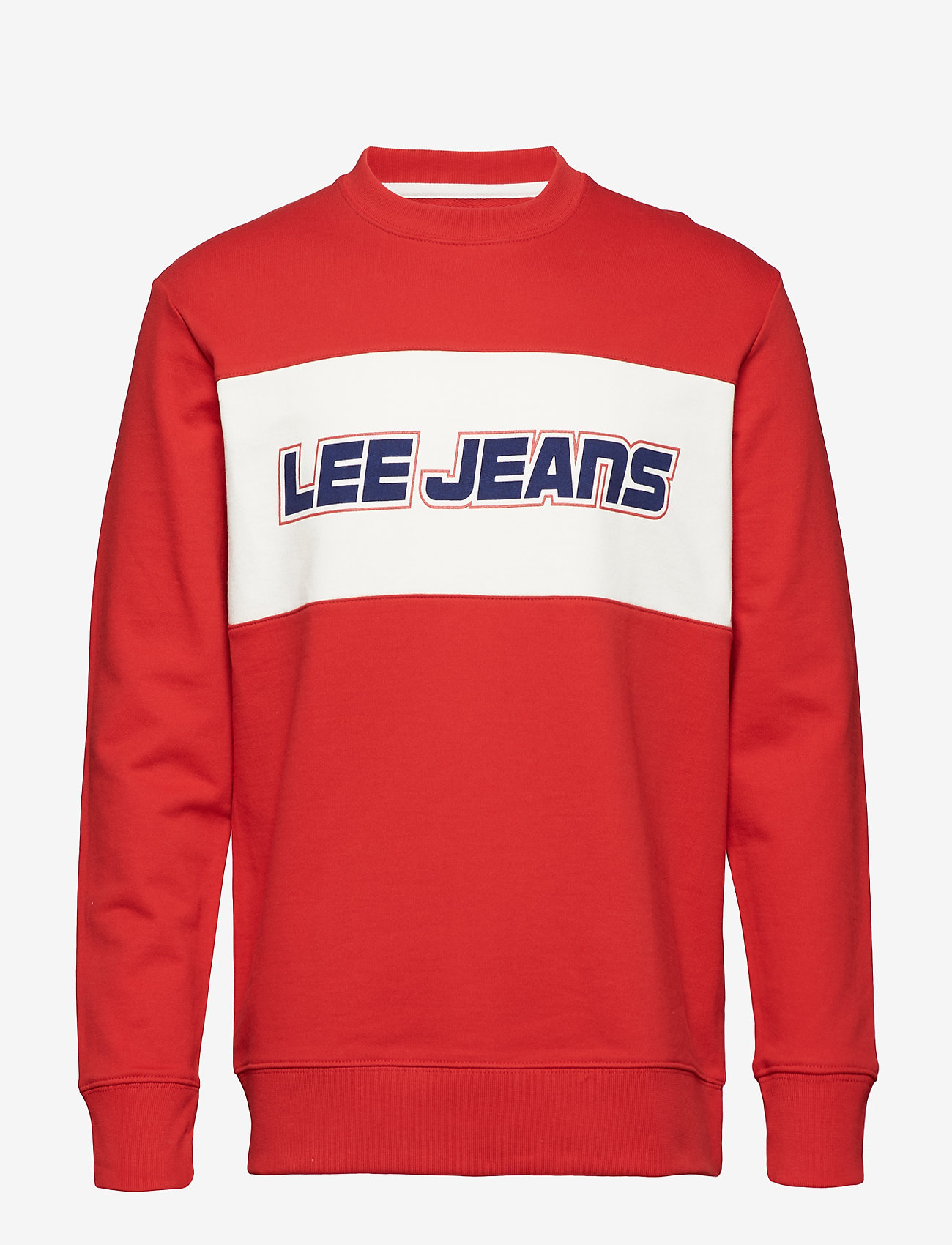 Lee Jeans - EASY BLOCKING CREW - bright red - 0