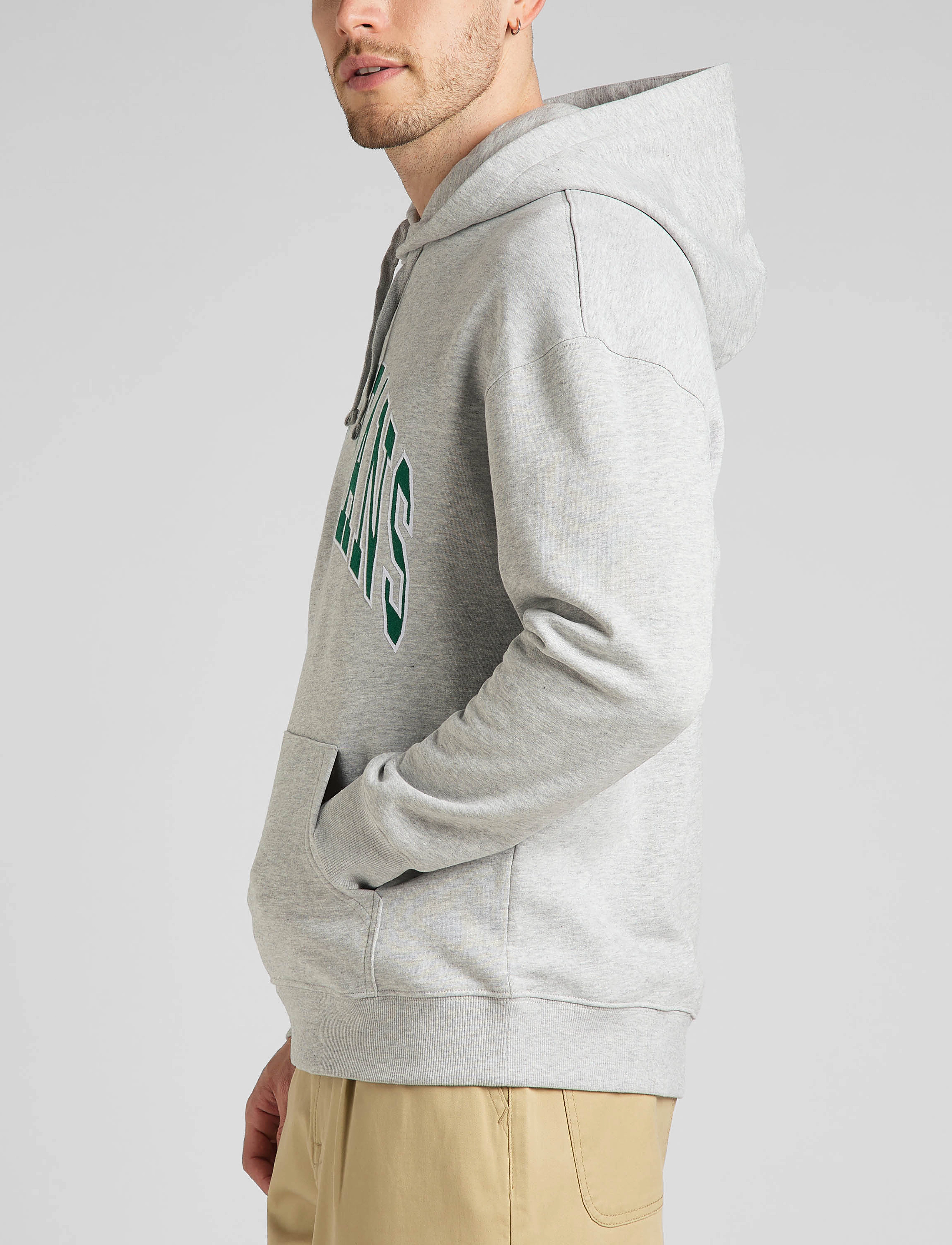 Lee Jeans - HOODIE SEASONAL - grey mele - 5