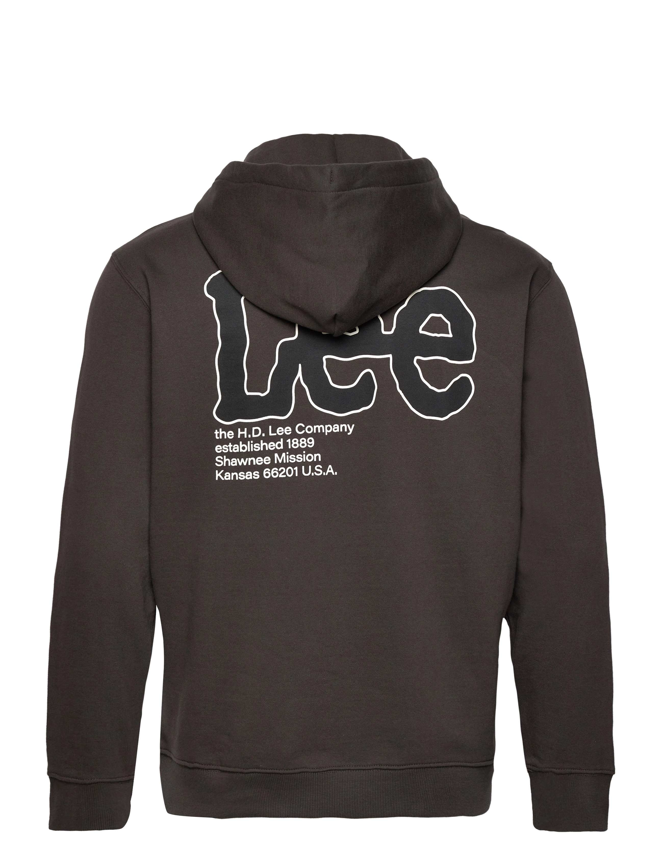 Lee Jeans - SEASONAL LOGO HOODIE - washed black - 1