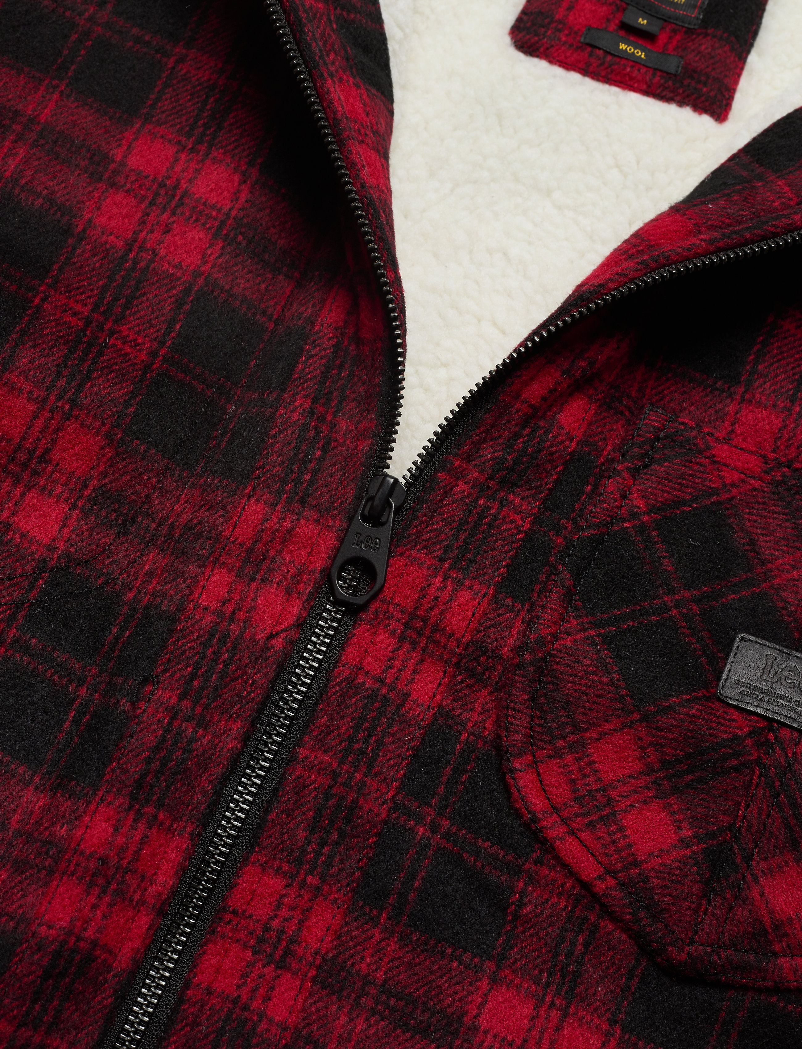 Lee Jeans - WOOL LOCO SHERPA - warp red - 2