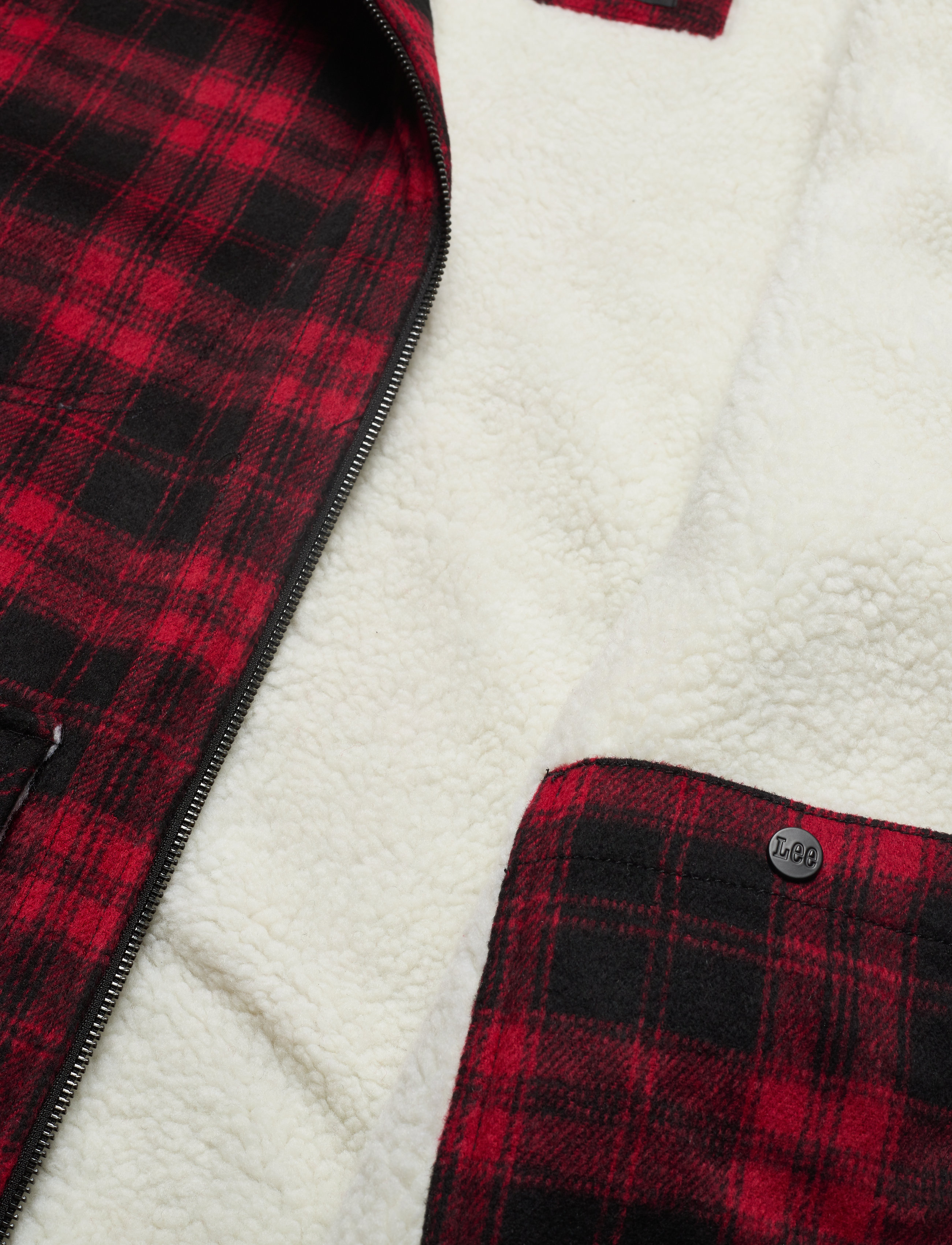 Lee Jeans - WOOL LOCO SHERPA - warp red - 4