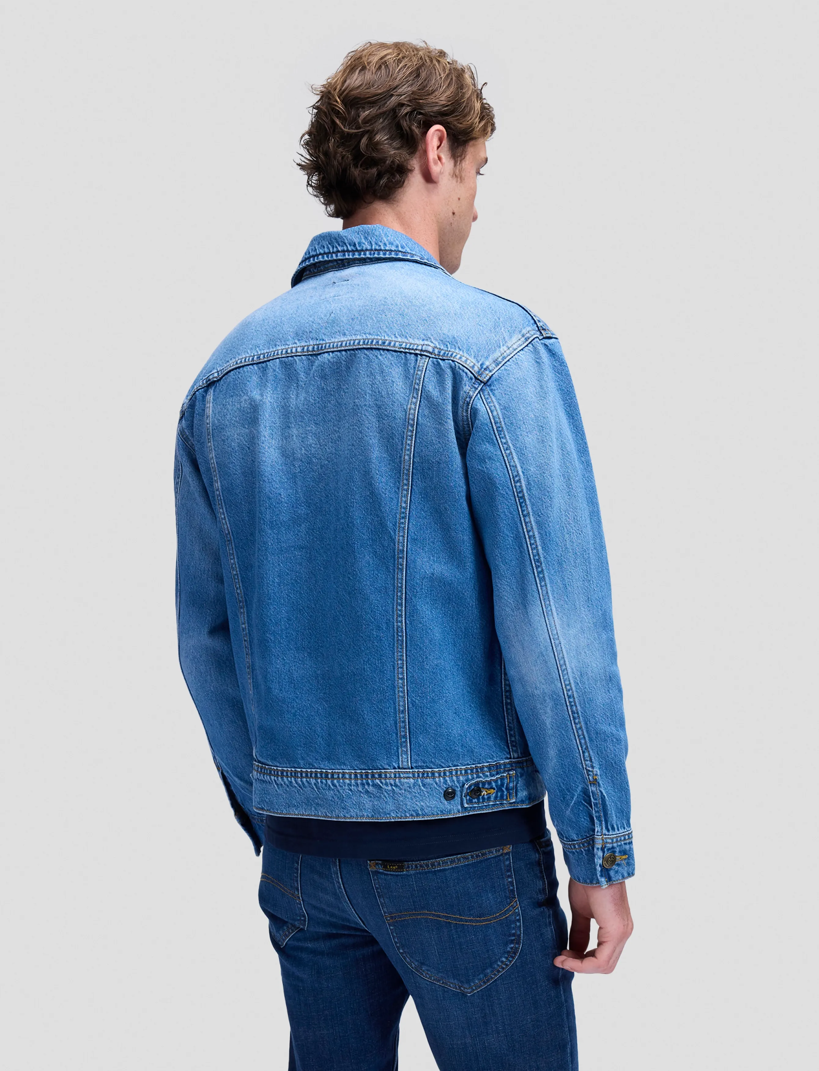 Lee Jeans - RELAXED RIDER JACKET - voodrita teksatagid - sandstorm - 3
