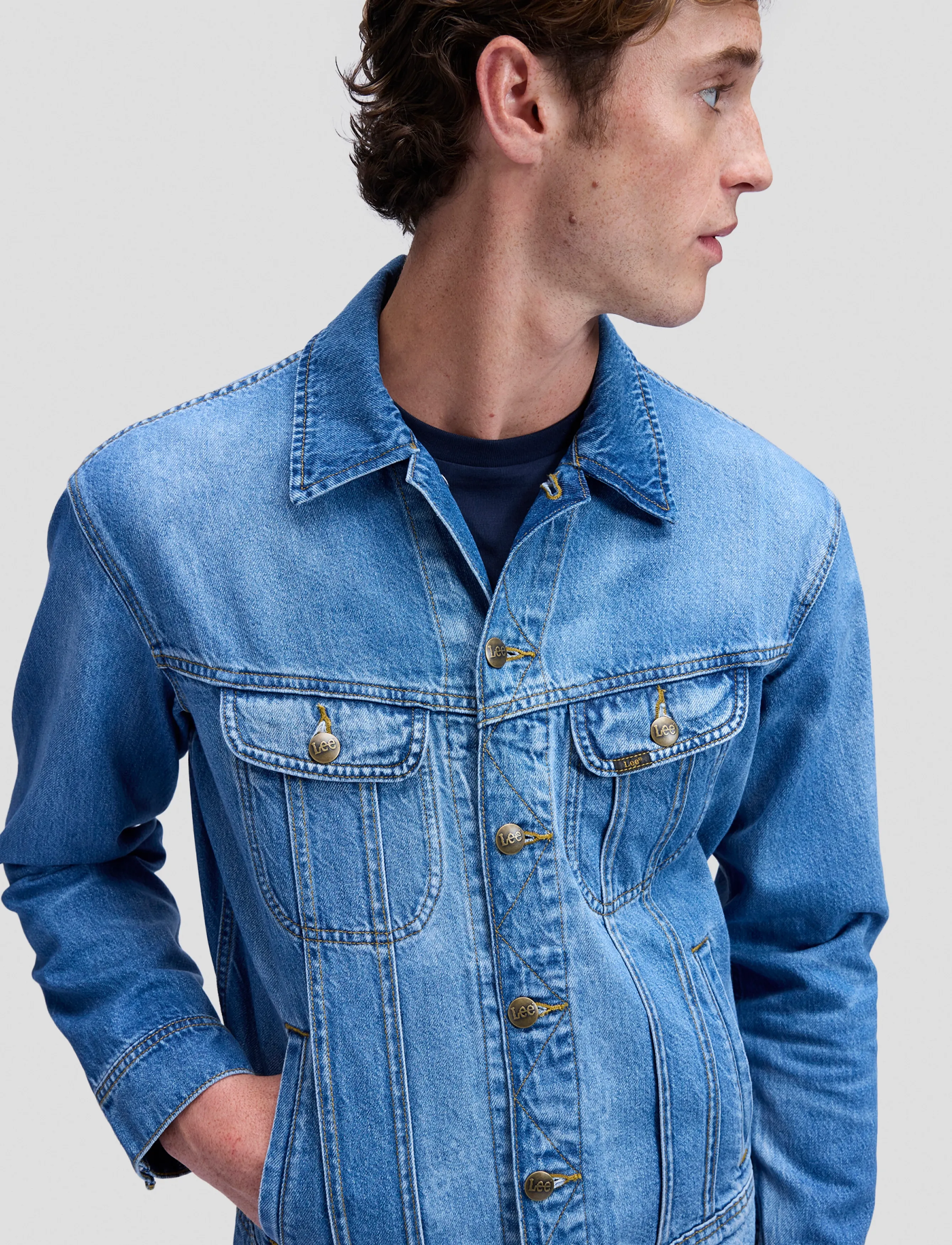 Lee Jeans Relaxed Rider Jacket jeansjackor herr – bild 5