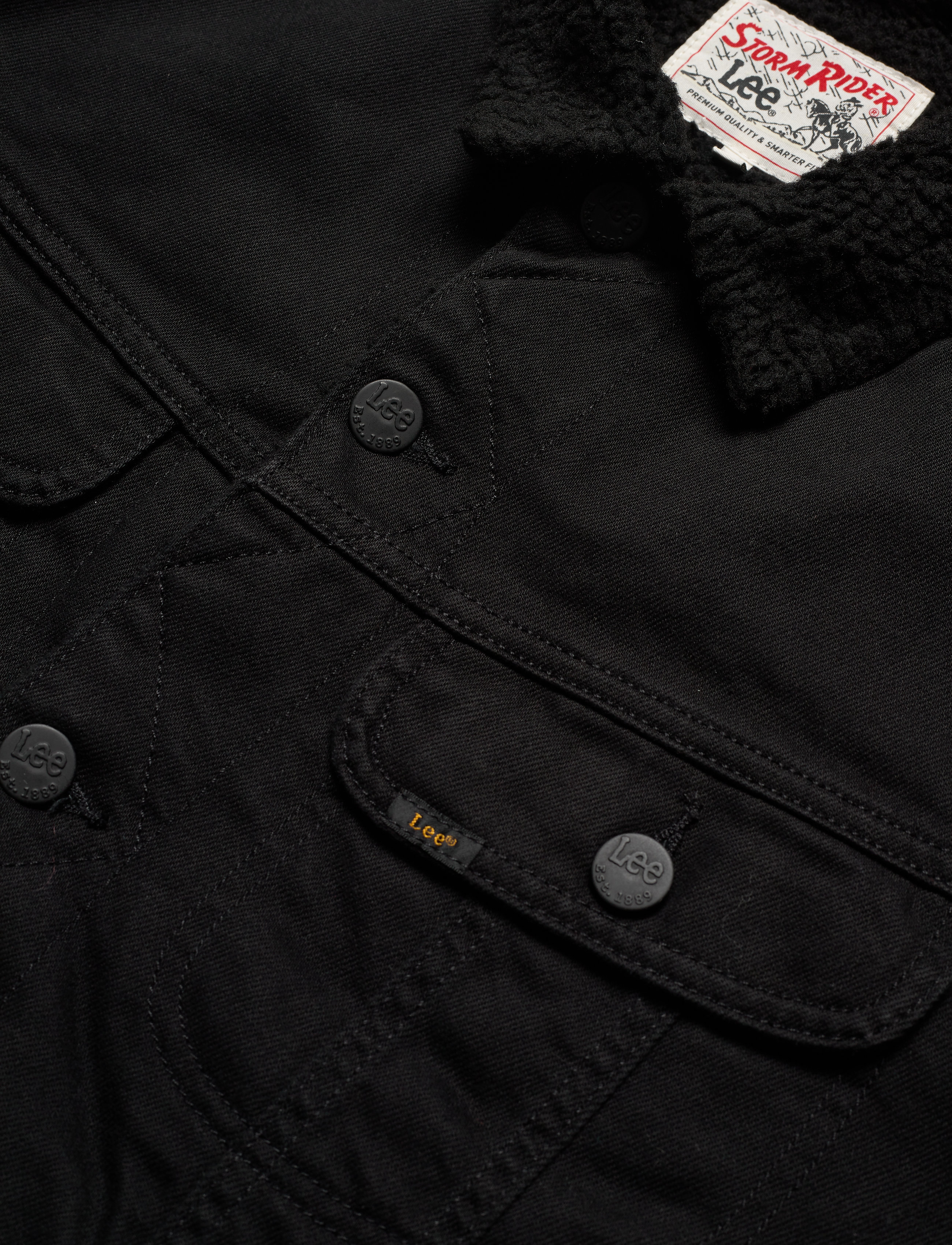 Lee Jeans - SHERPA RIDER - black rinse - 2