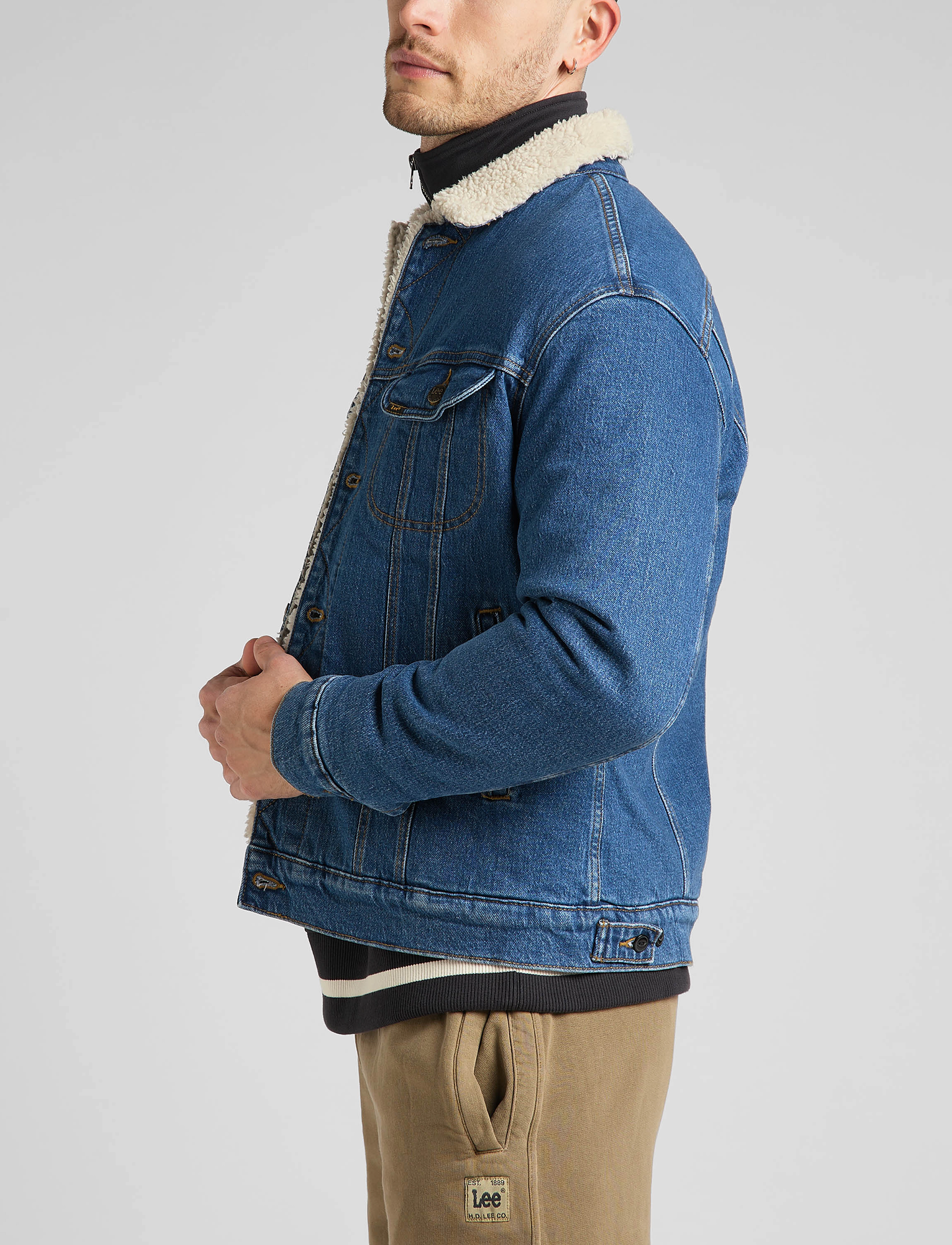 Lee Jeans - SHERPA JACKET - azure - 5