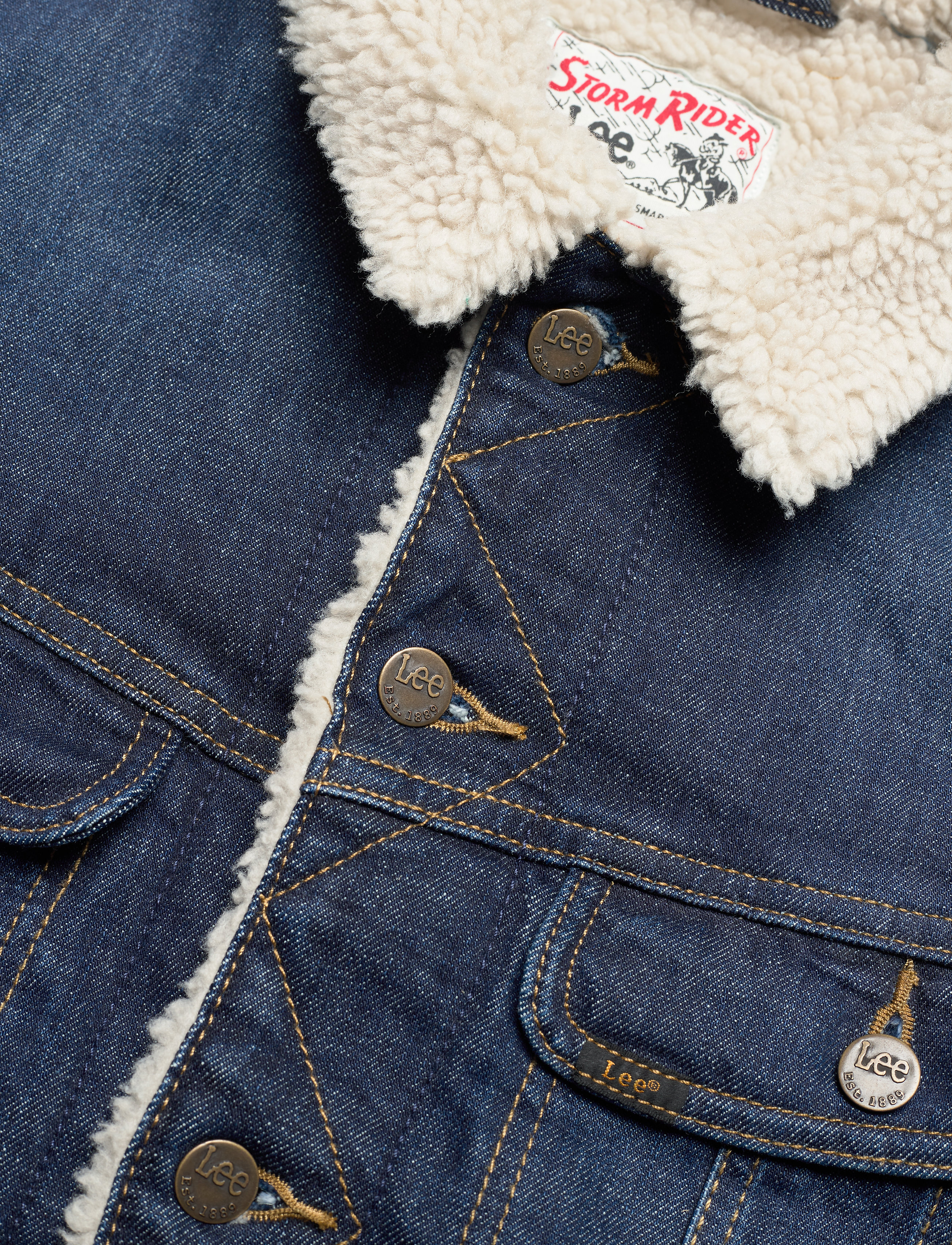 Lee Jeans - SHERPA JACKET - deep kansas - 2