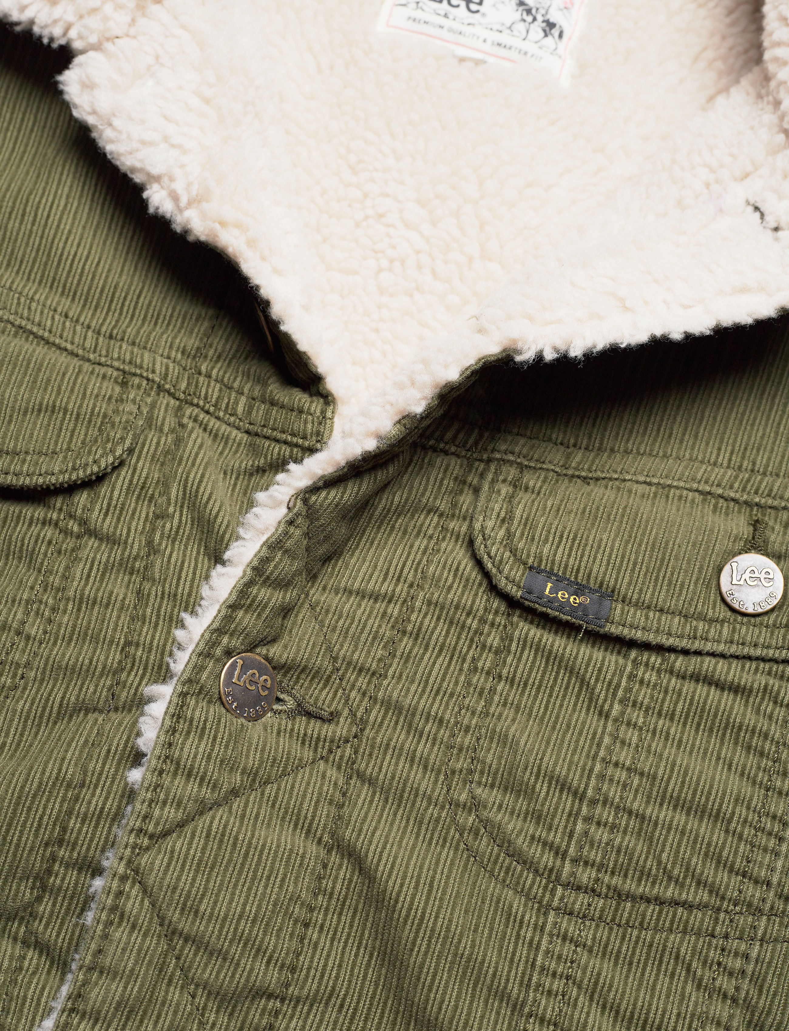 Lee Jeans - SHERPA JACKET - olive green - 3