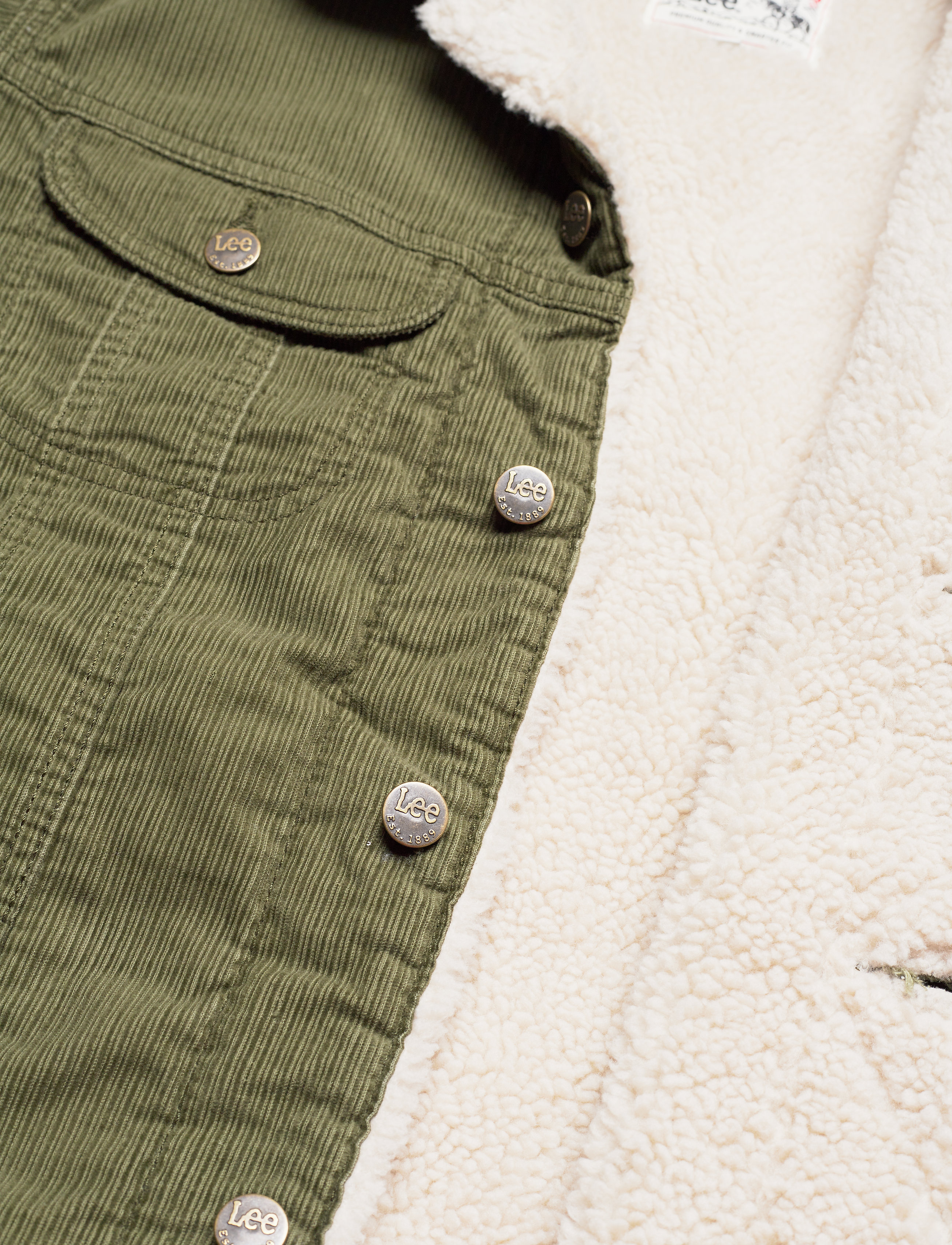 Lee Jeans - SHERPA JACKET - olive green - 5