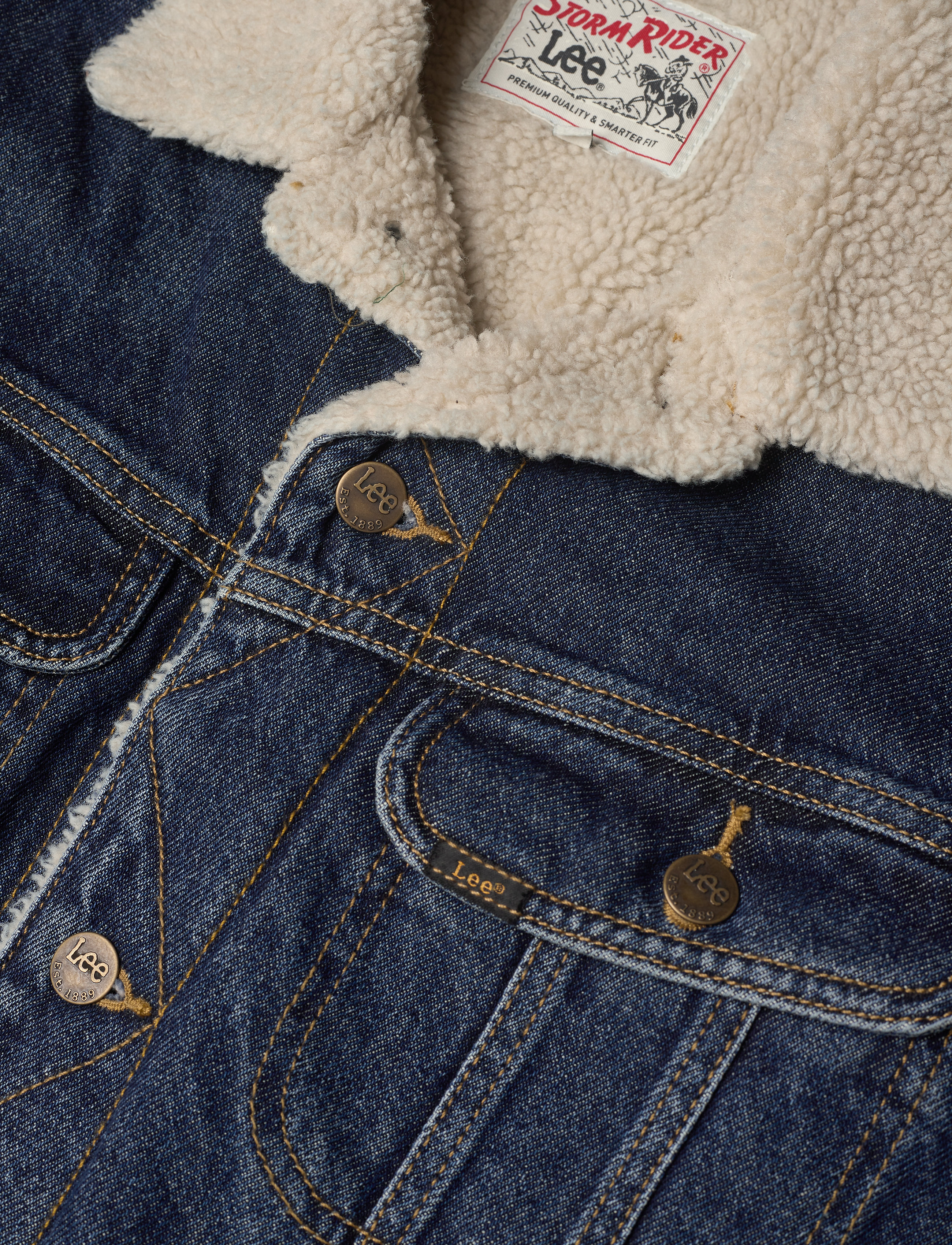 Lee Jeans - SHERPA JACKET - stone clayton - 2