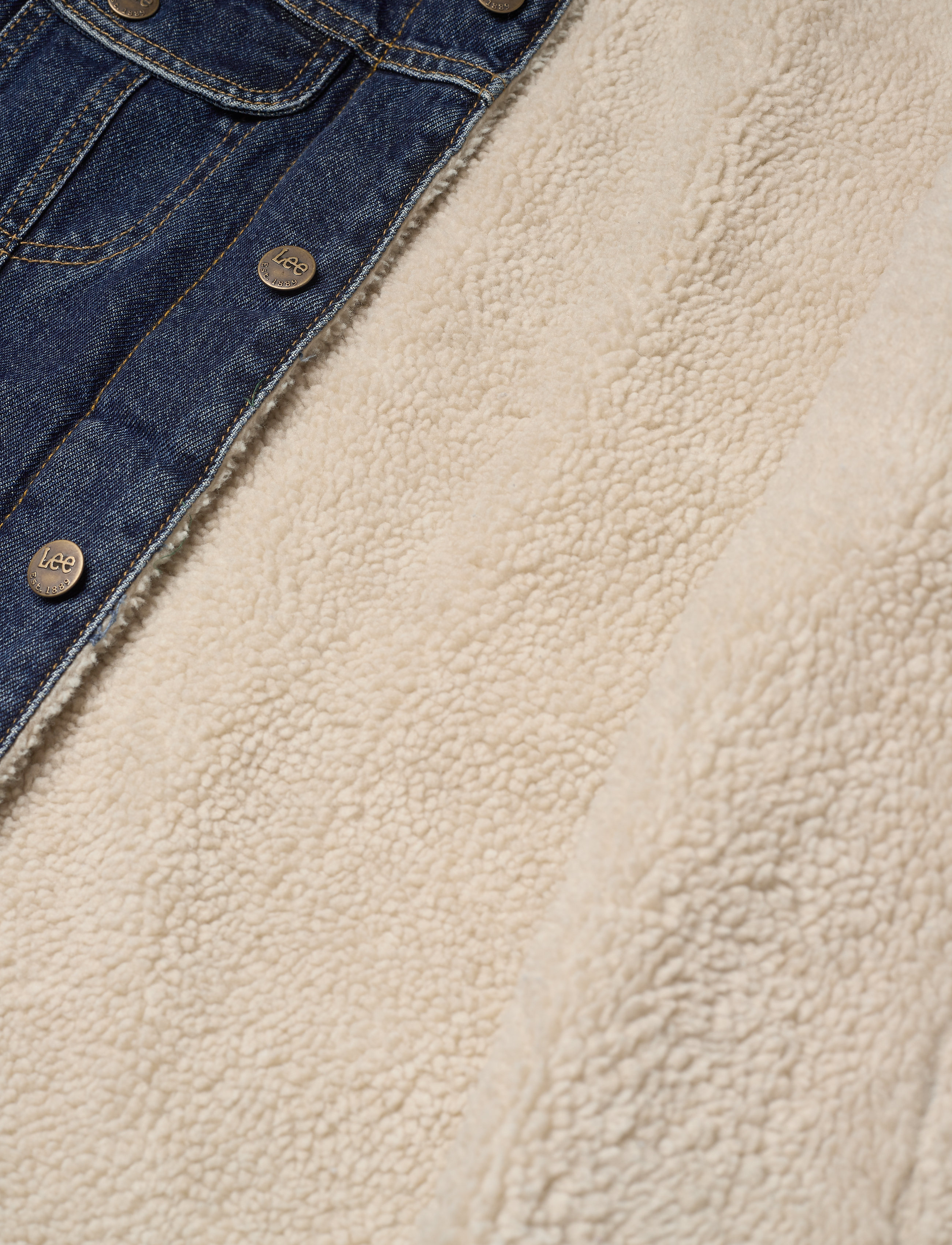 Lee Jeans - SHERPA JACKET - stone clayton - 4