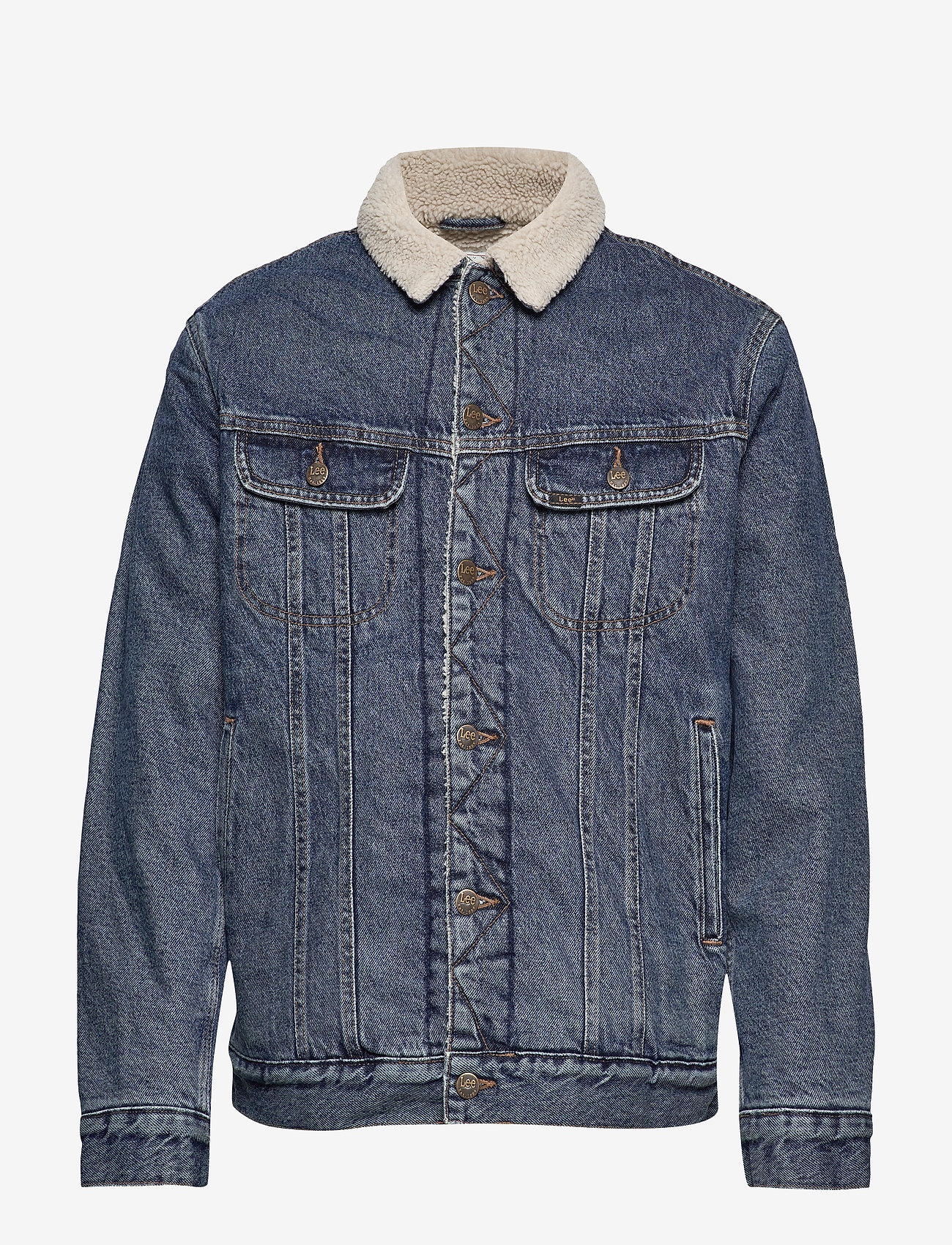Lee Jeans - SHERPA JACKET - dark stone - 0