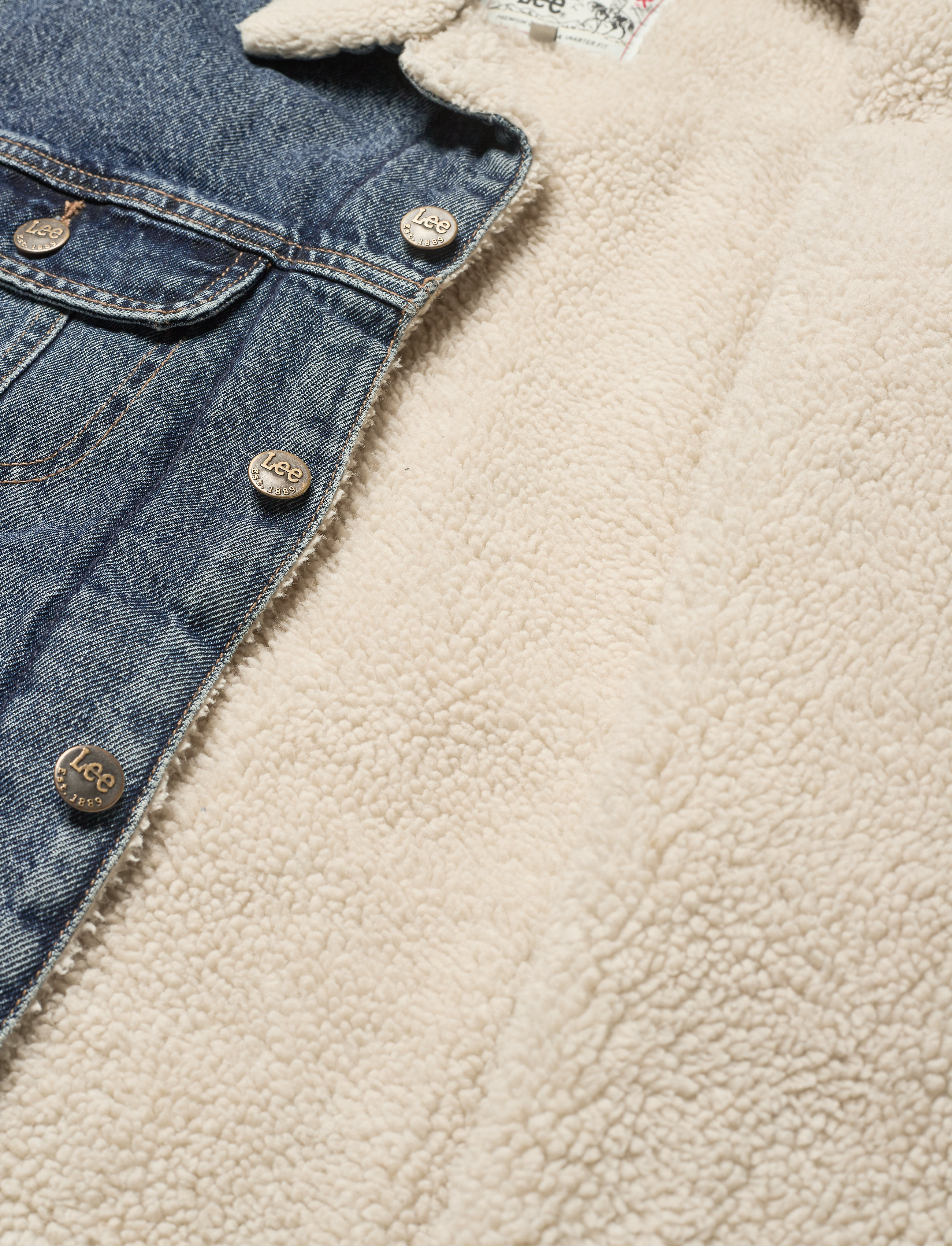 Lee Jeans - SHERPA JACKET - dark stone - 4