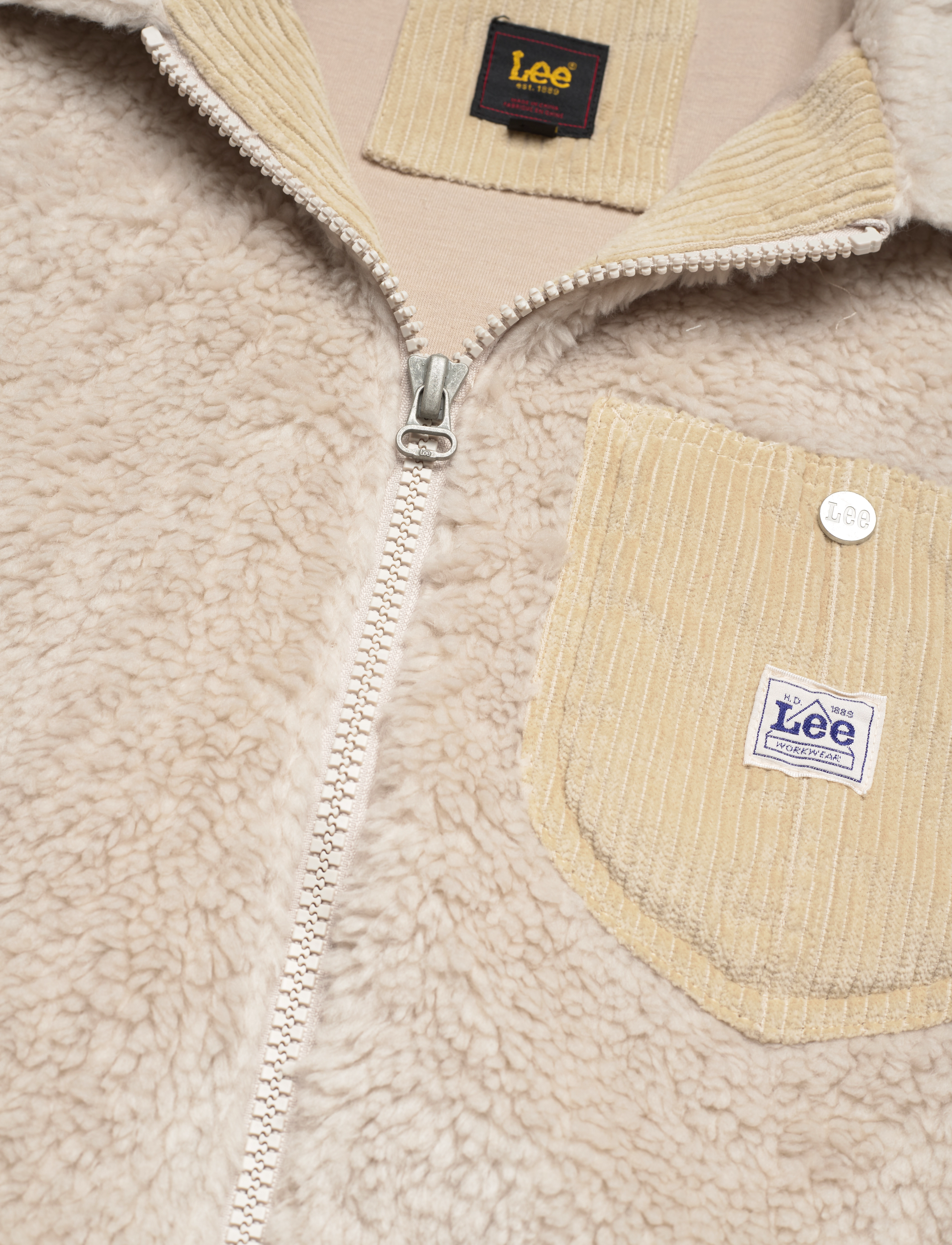Lee Jeans - 91B SHERPA JACKET - ecru - 3