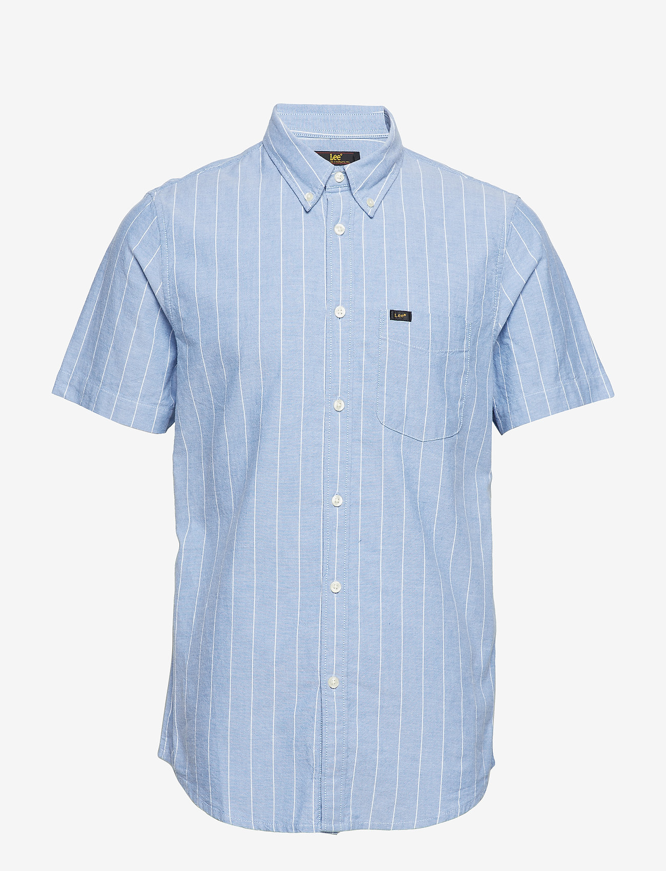 Lee Jeans - LEE BUTTON DOWN SS - heather blue - 0