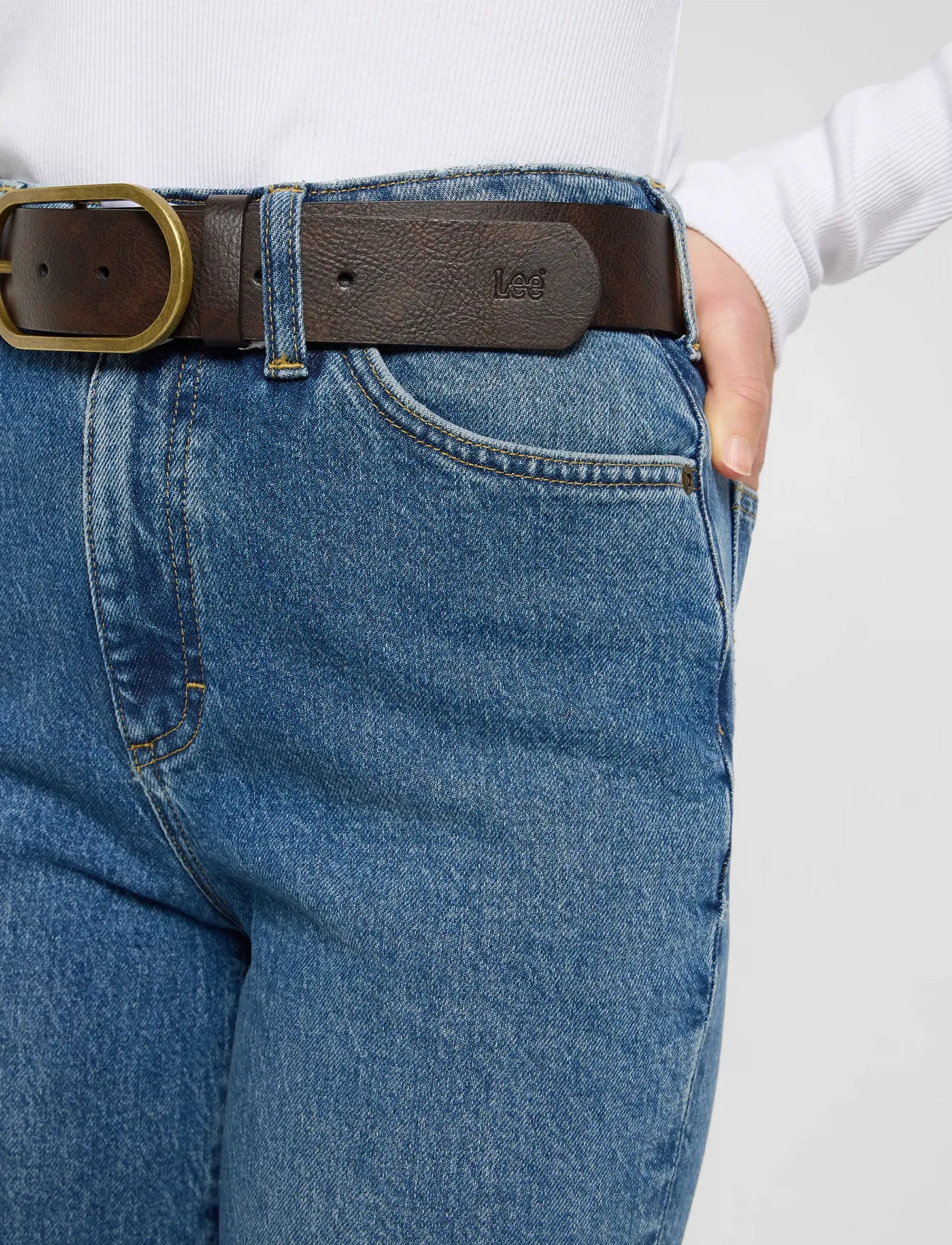 Lee Jeans - LADY LEE BELT - laveste priser - dark brown - 3