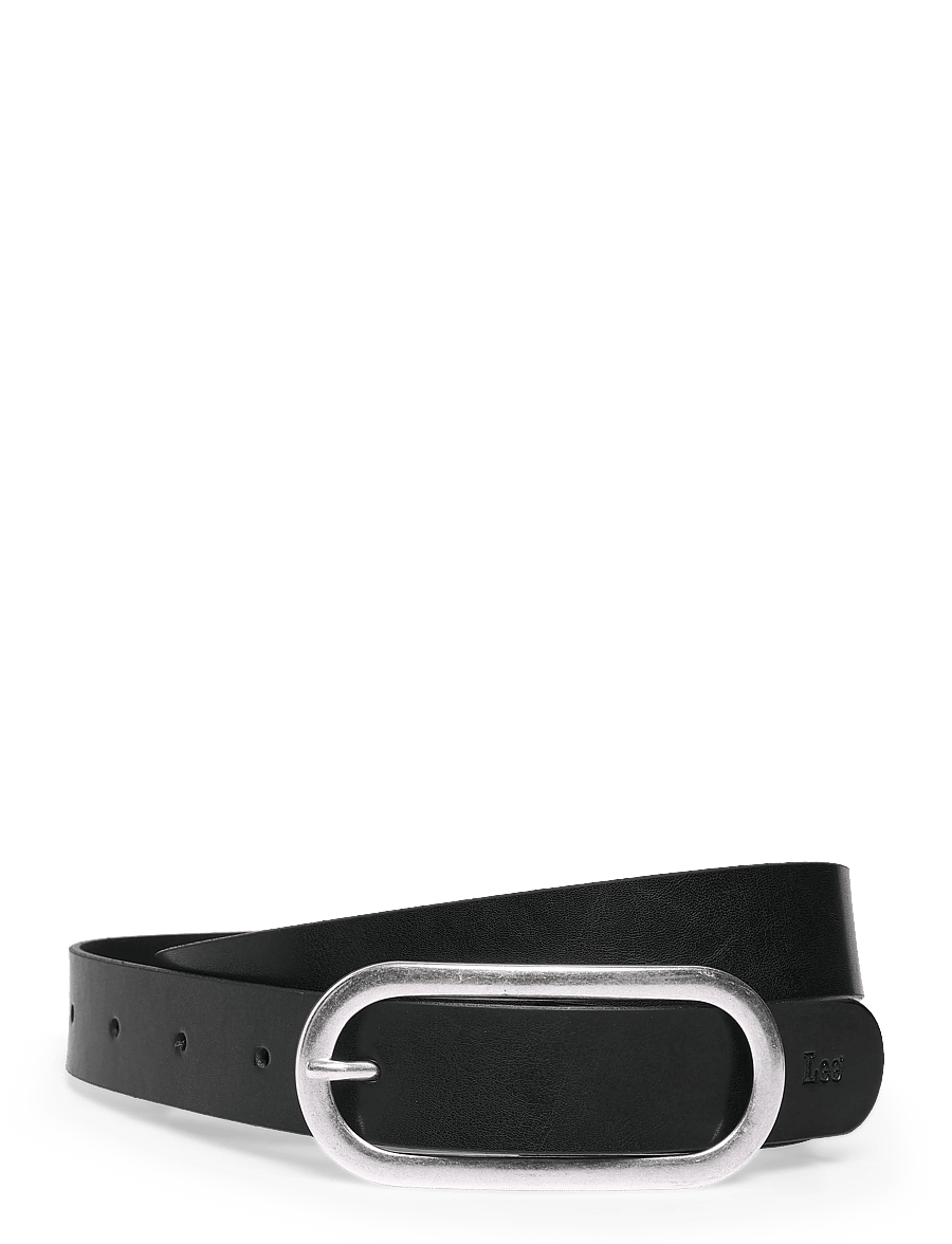Lee Jeans - OVAL BUCKLE BELT - nahkrihmad - black - 1