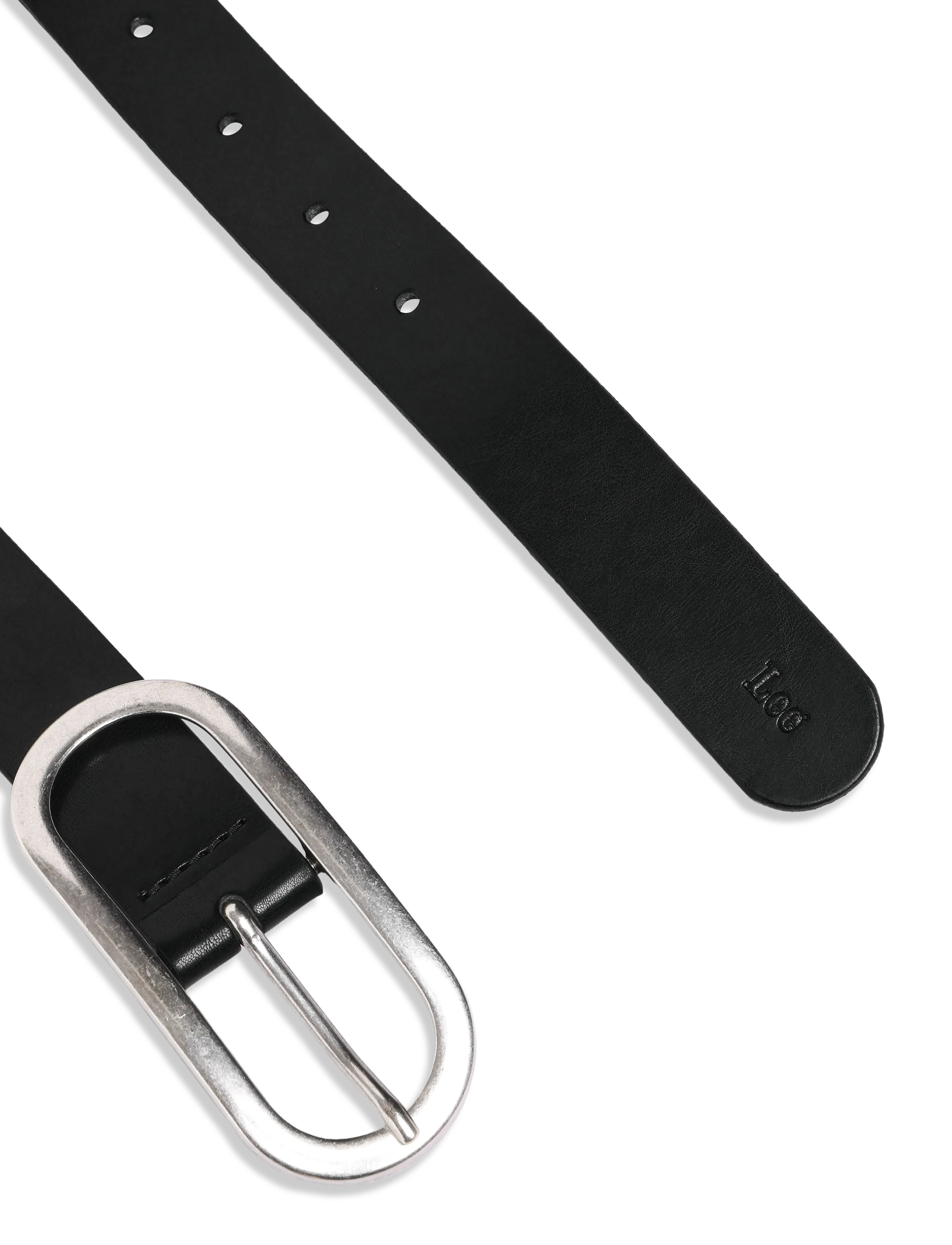 Lee Jeans - OVAL BUCKLE BELT - nahkrihmad - black - 2