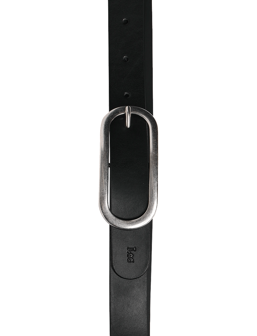 Lee Jeans - OVAL BUCKLE BELT - nahkrihmad - black - 5