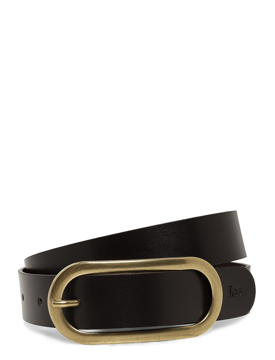 Lee Jeans - OVAL BUCKLE BELT - ledergürtel - dark brown - 1