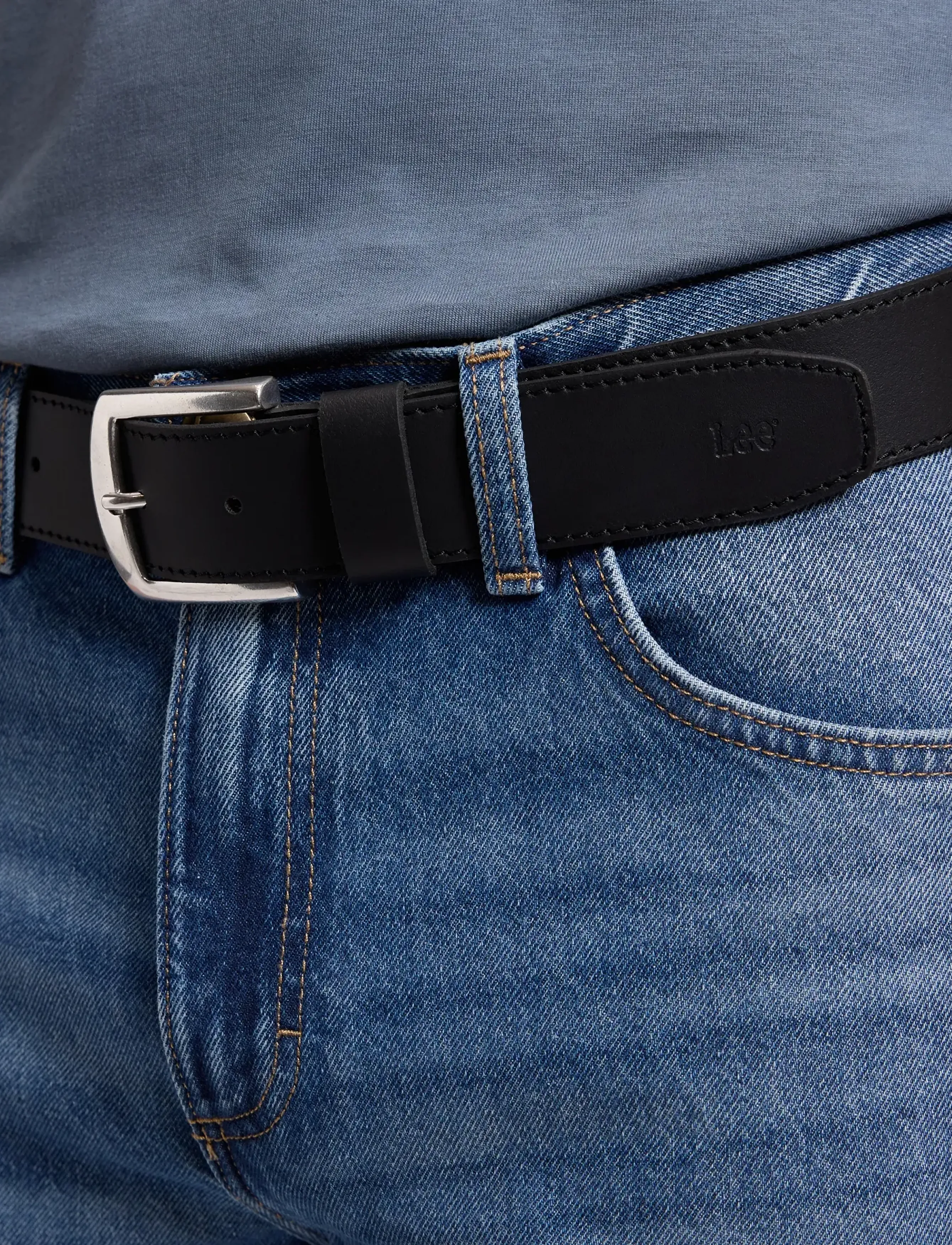 Lee Jeans - BELT - klassische gürtel - black - 2