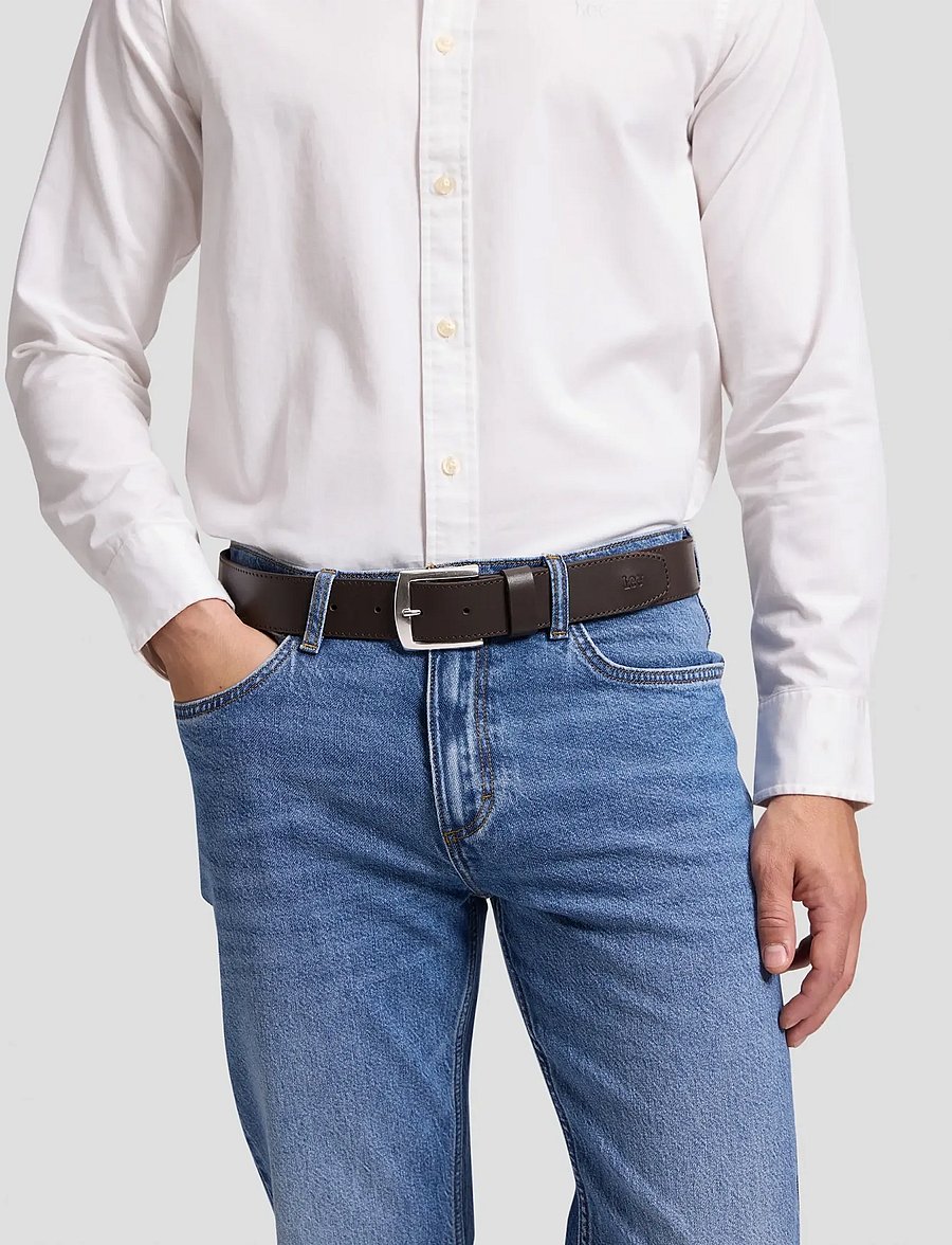 Lee Jeans - BELT - klassische gürtel - dark brown - 0