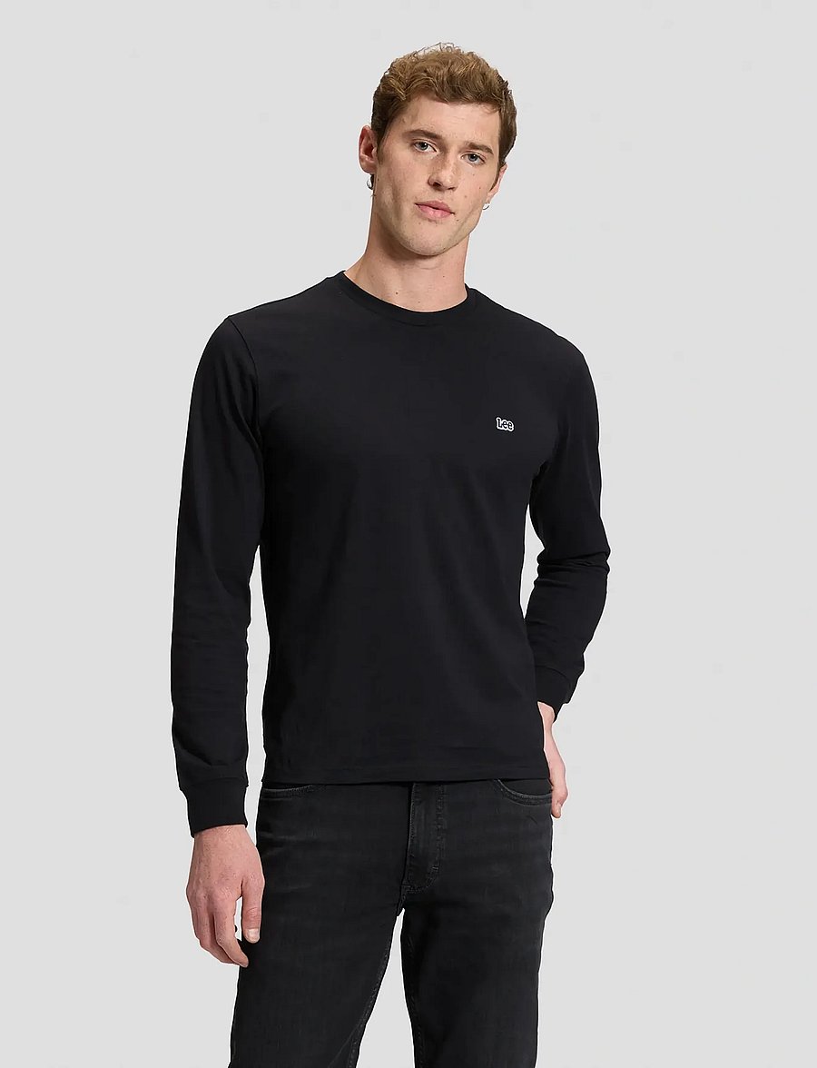Lee Jeans - LS PATCH LOGO TEE - black - 0