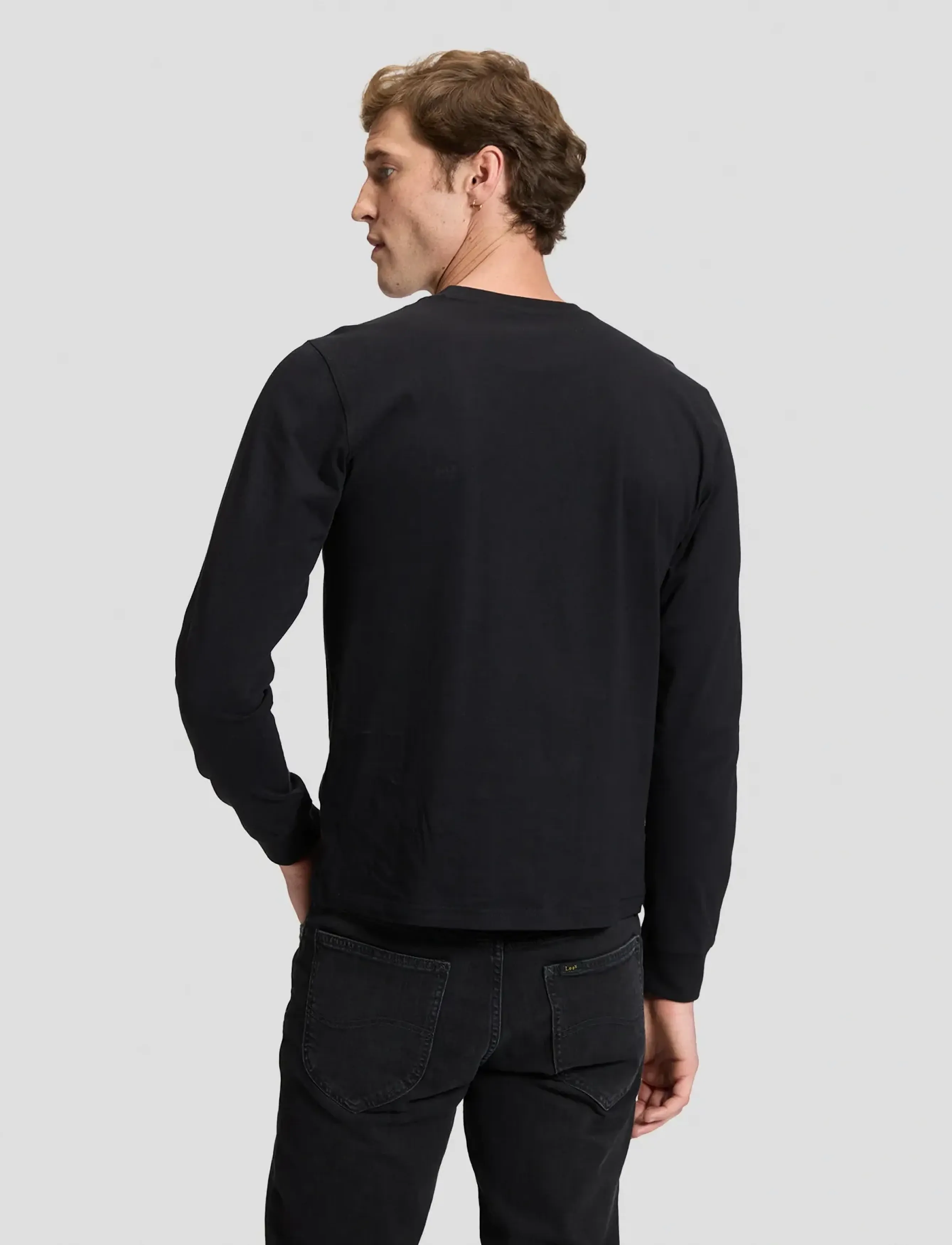 Lee Jeans - LS PATCH LOGO TEE - black - 2