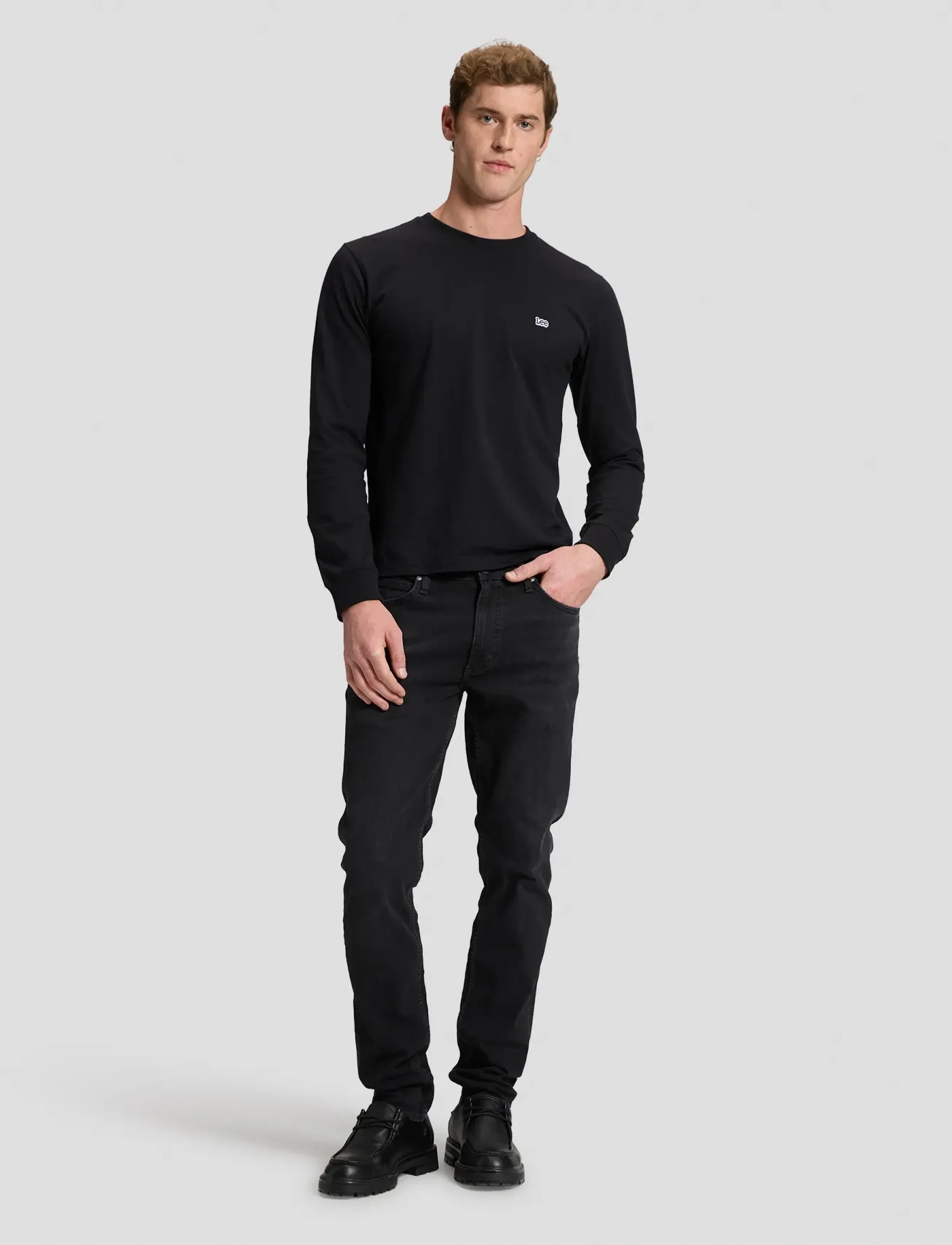 Lee Jeans - LS PATCH LOGO TEE - black - 3