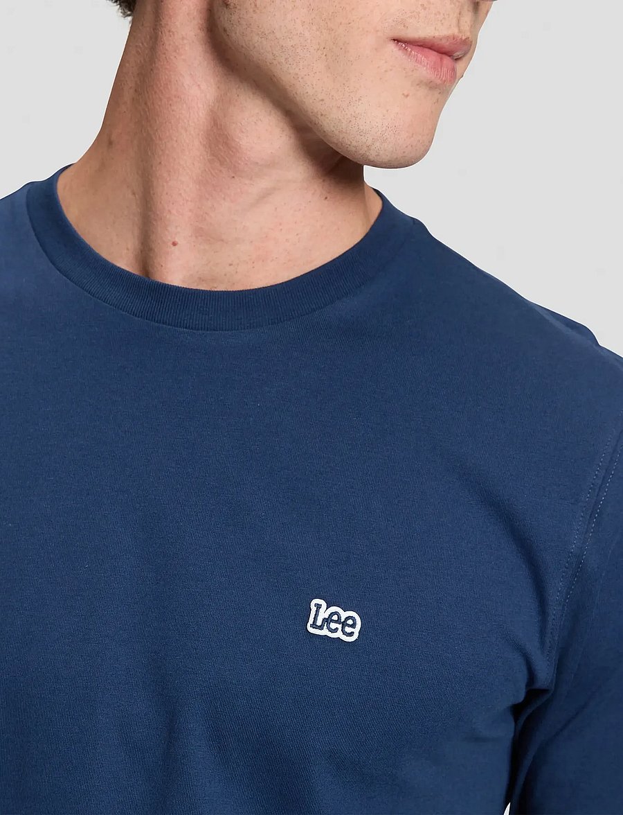 Lee Jeans - LS PATCH LOGO TEE - long-sleeved t-shirts - dress blues - 5