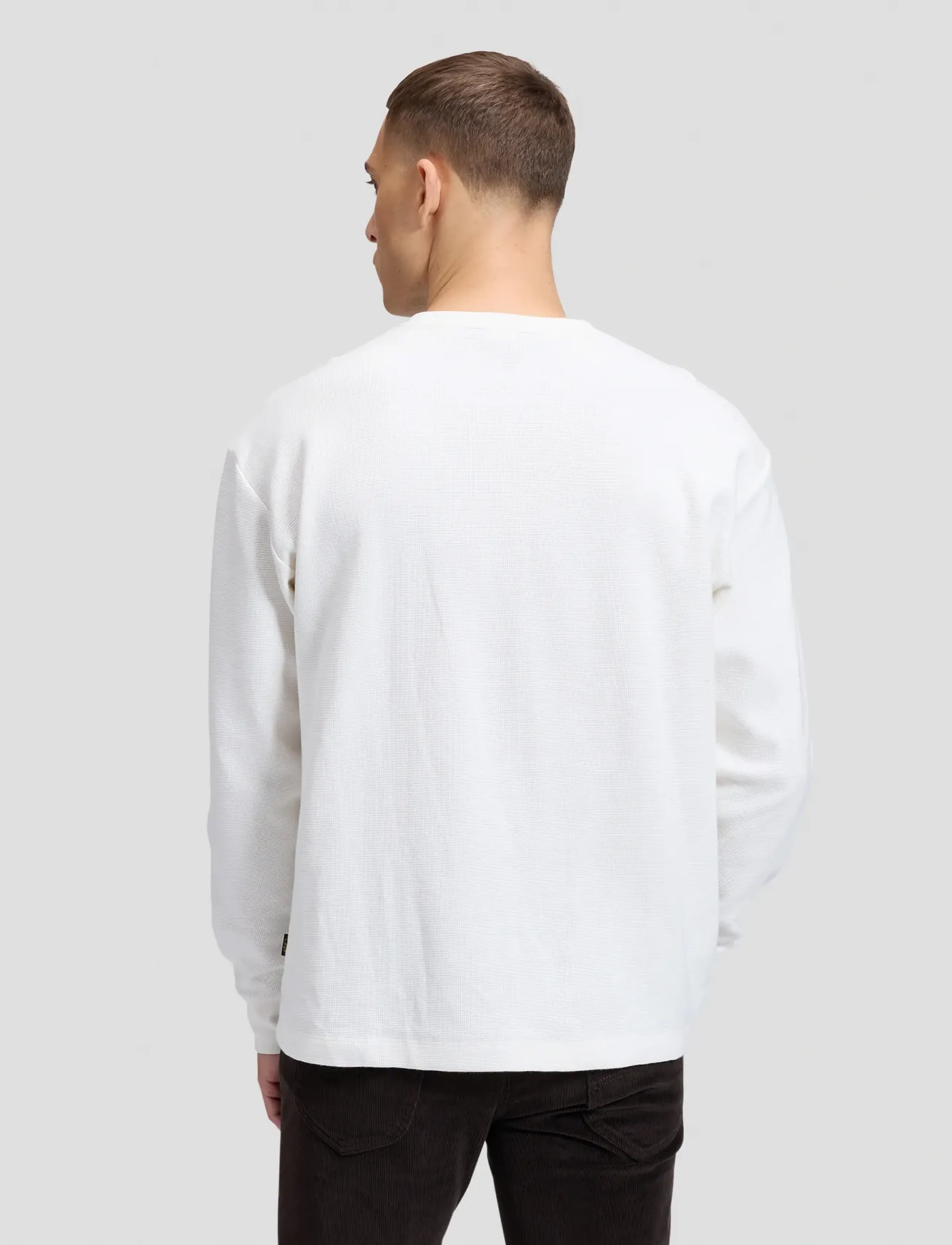 Lee Jeans - LS HENLEY - pikkade varrukatega t-särgid - ecru - 2