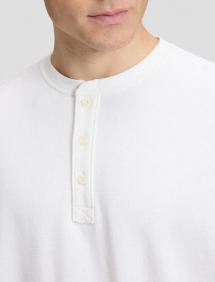 Lee Jeans - LS HENLEY - pikkade varrukatega t-särgid - ecru - 5