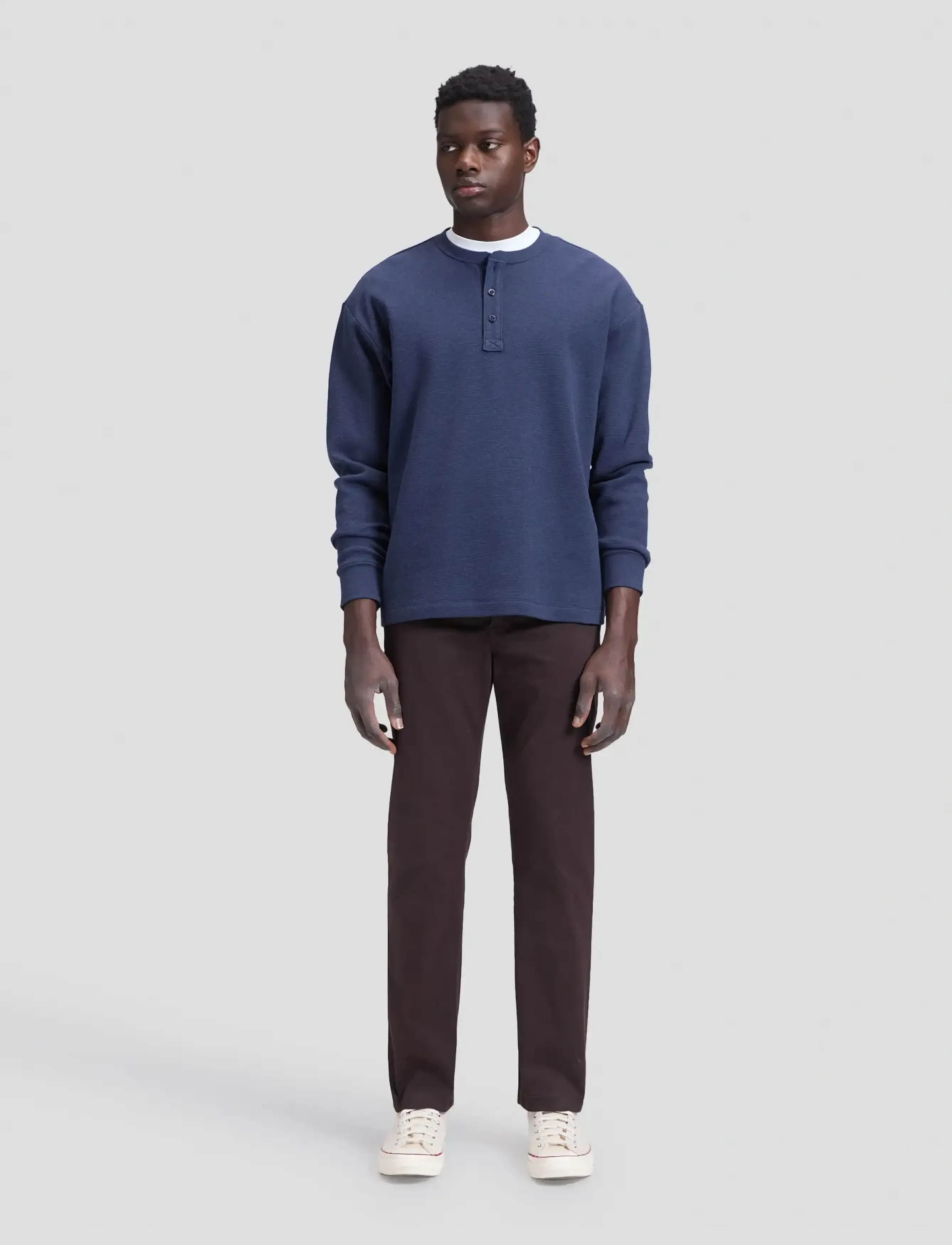 Lee Jeans - LS HENLEY - indigo heather - 4