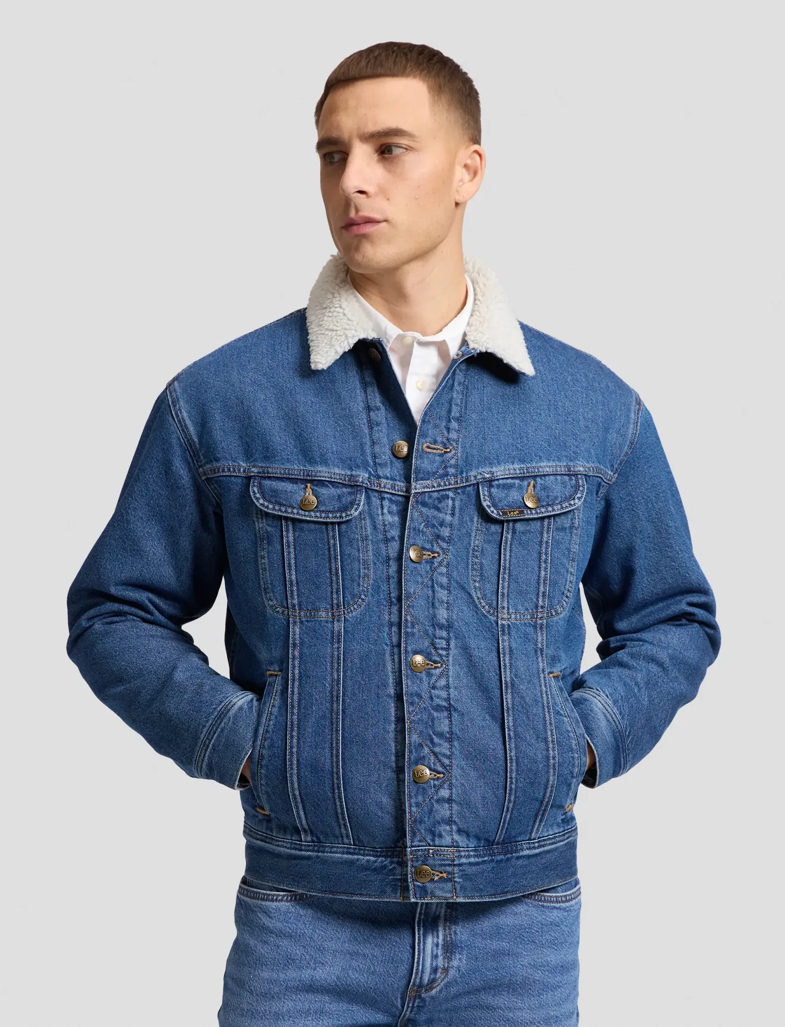 Lee Jeans - SHERPA JACKET - denim jackets - nyal - 0