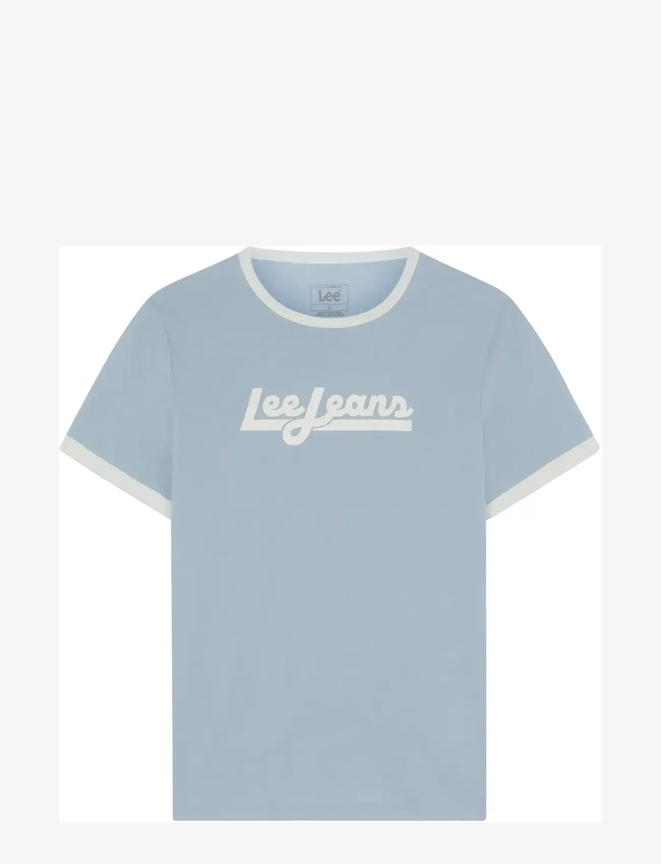 Lee Jeans - RINGER TEE - kortärmade skjortor - concrete gray - 1
