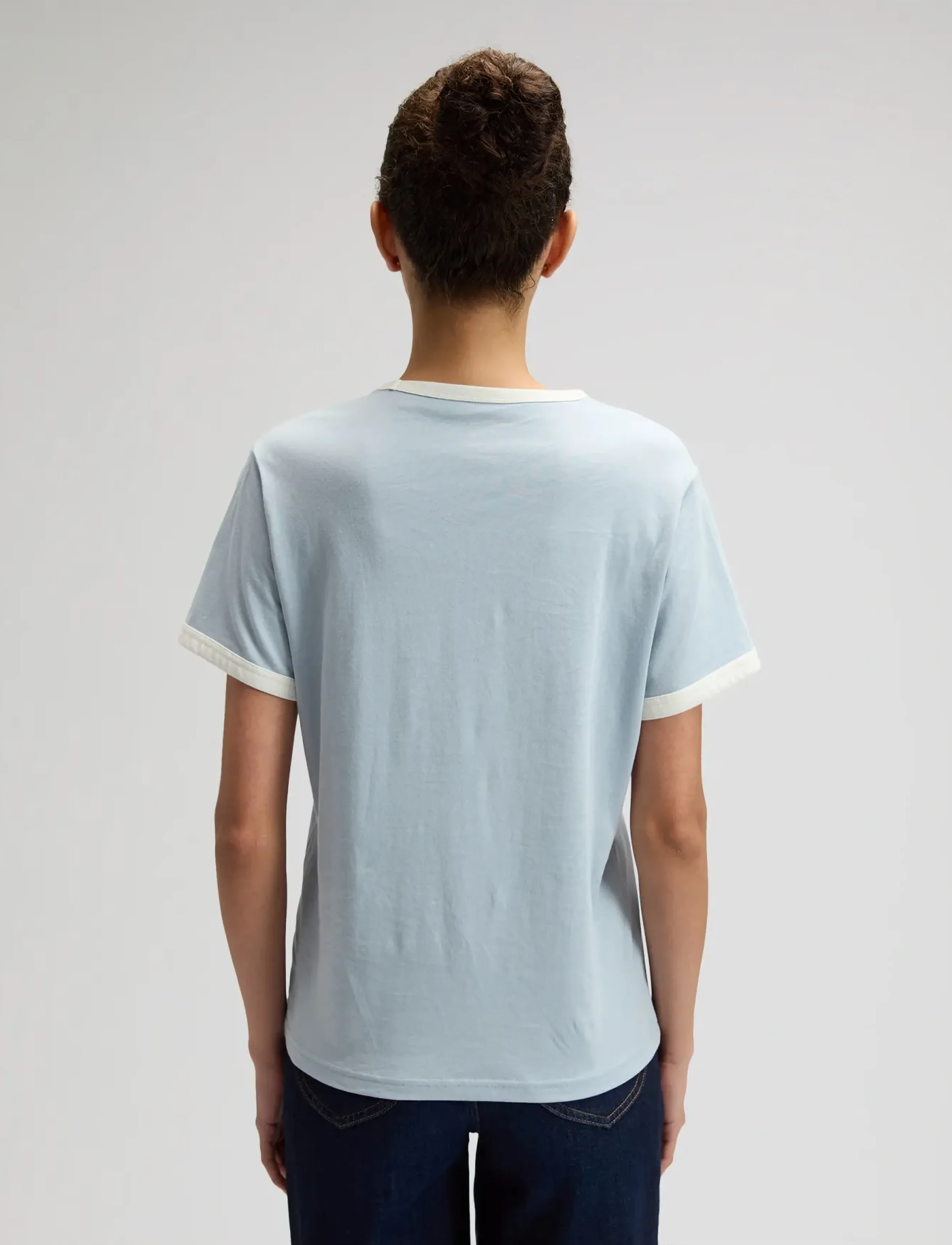 Lee Jeans - RINGER TEE - kortærmede skjorter - concrete gray - 2