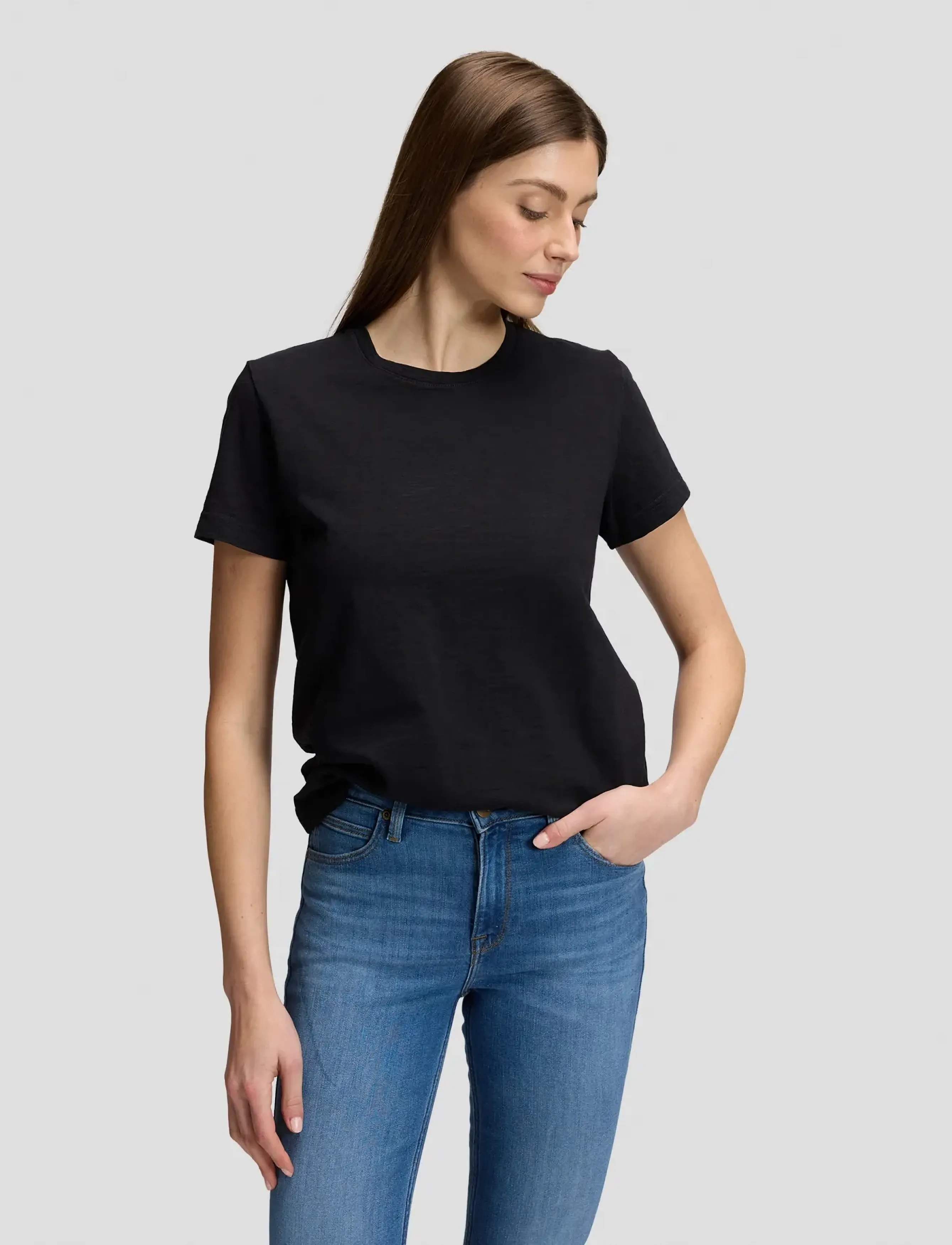 Lee Jeans PERFECT TEE - T-Shirts & Tops - BLACK / black