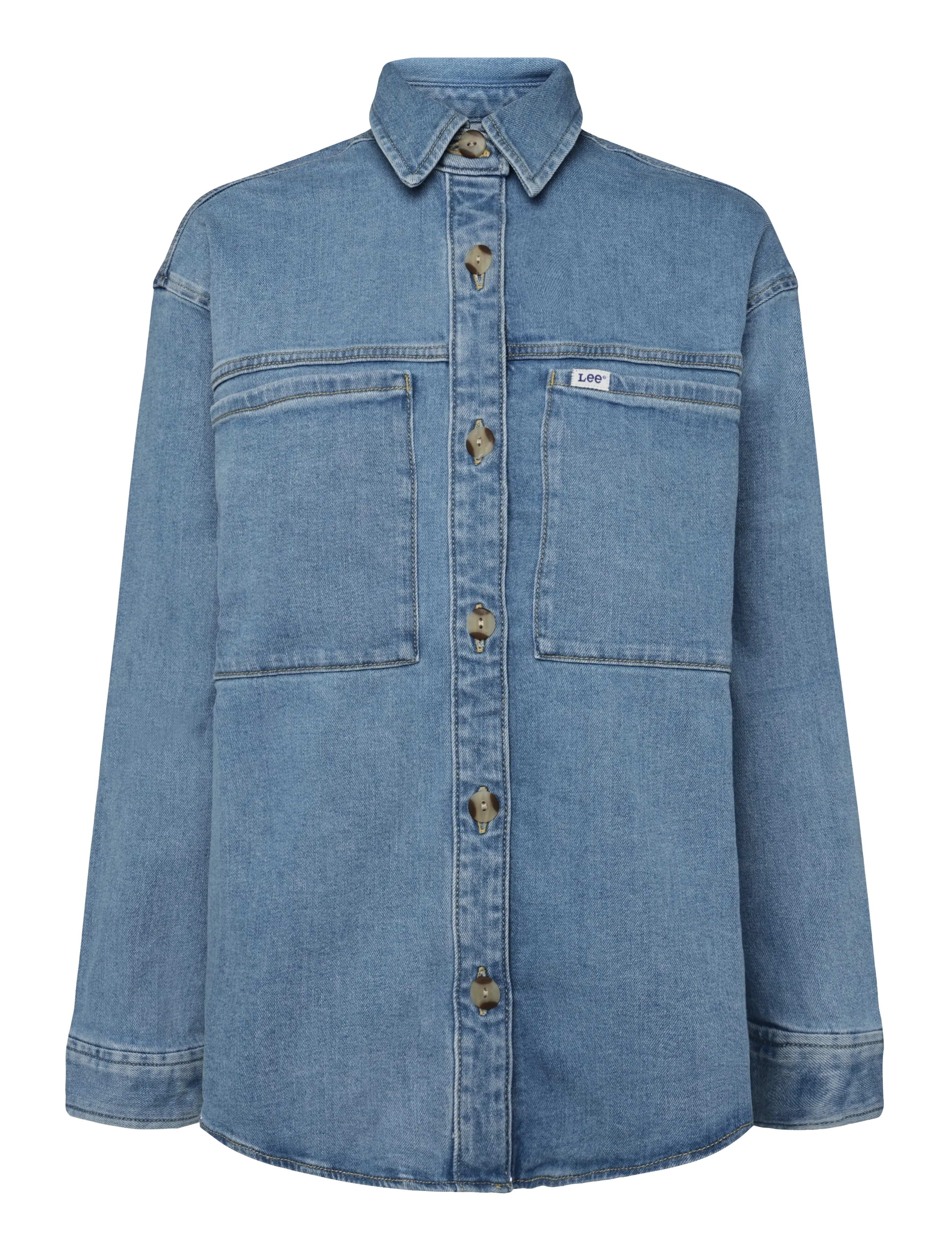 Lee Jeans - UTILITY OVERSHIRT - frühlingsjacken - blue over you - 1