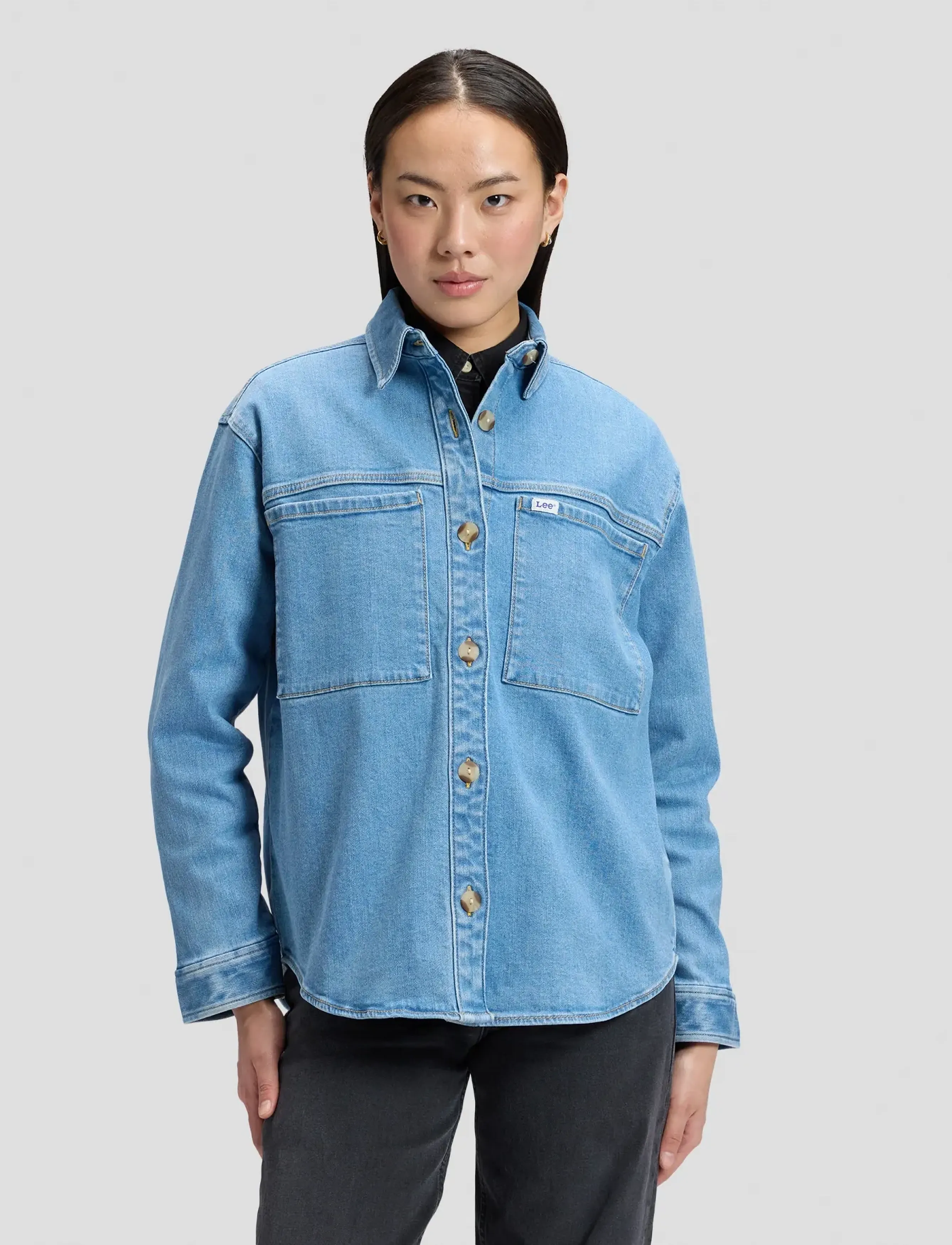 Lee Jeans UTILITY OVERSHIRT - Kläder - BLUE OVER YOU / blue