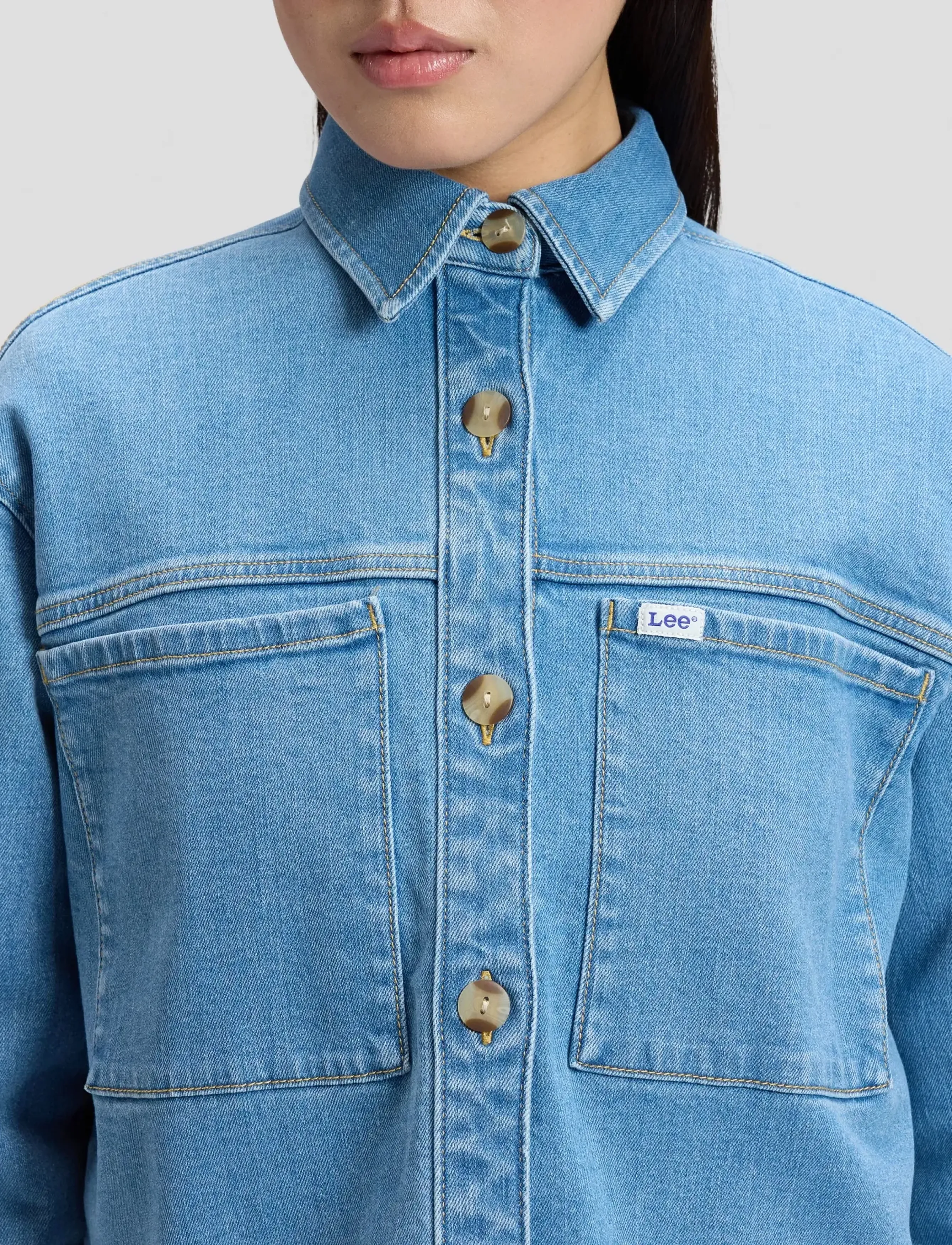 Lee Jeans - UTILITY OVERSHIRT - blue over you - 5
