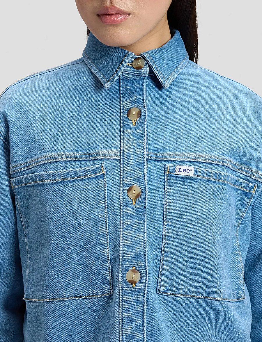 Lee Jeans - UTILITY OVERSHIRT - utilityjackor - blue over you - 5