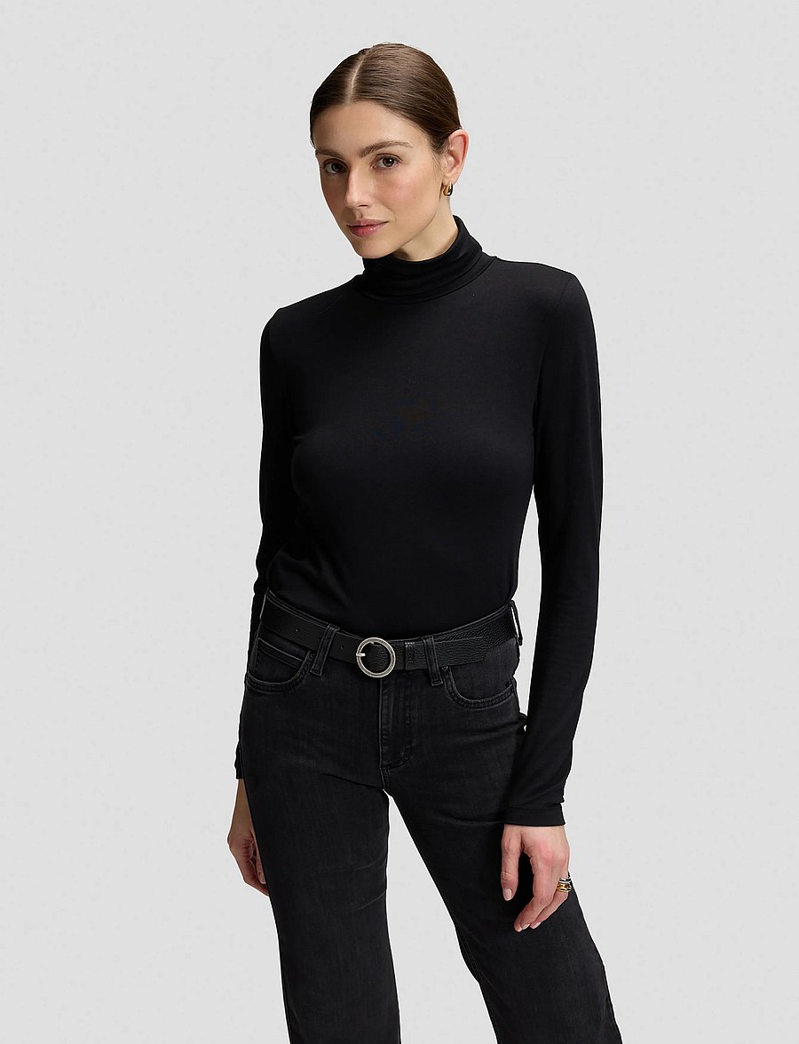 Lee Jeans - LS TURTLE NECK - rollkragenpullover - black - 0