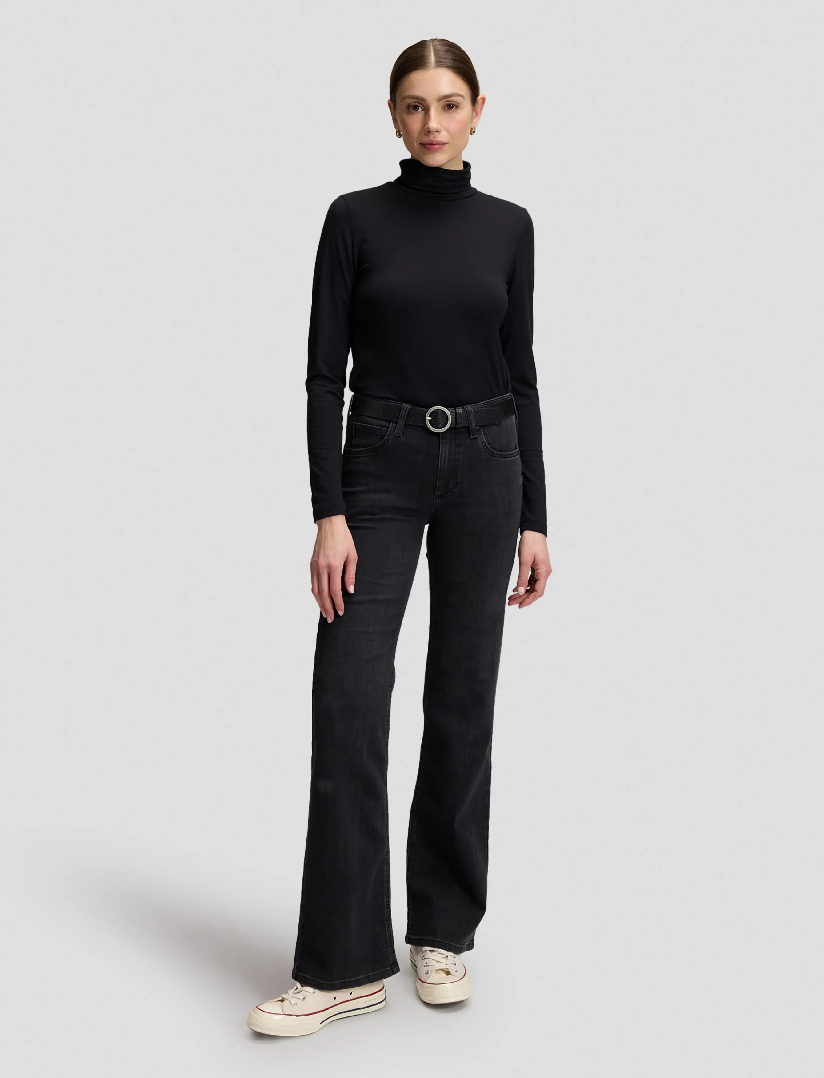Lee Jeans - LS TURTLE NECK - turtlenecks - black - 3
