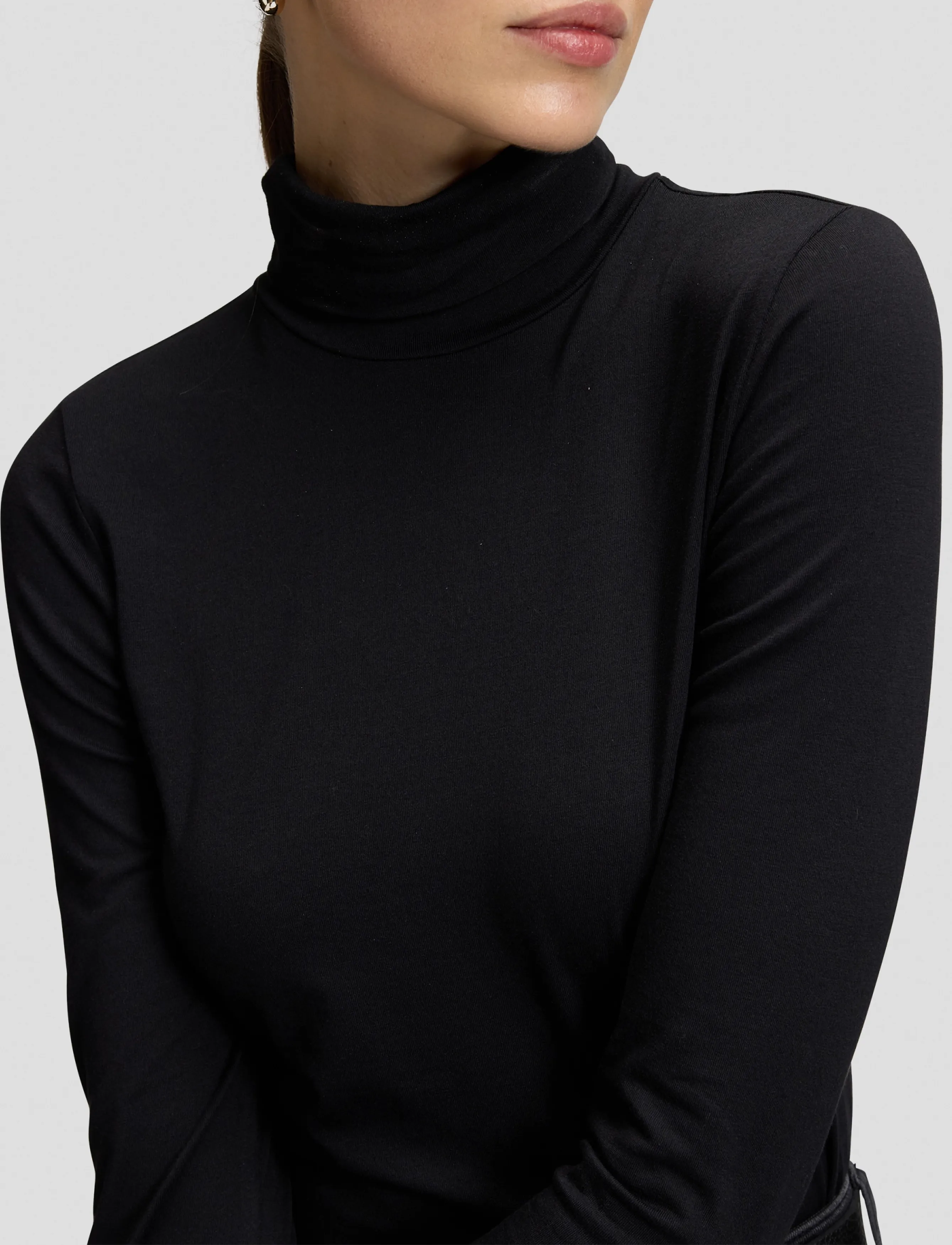 Lee Jeans - LS TURTLE NECK - turtlenecks - black - 5